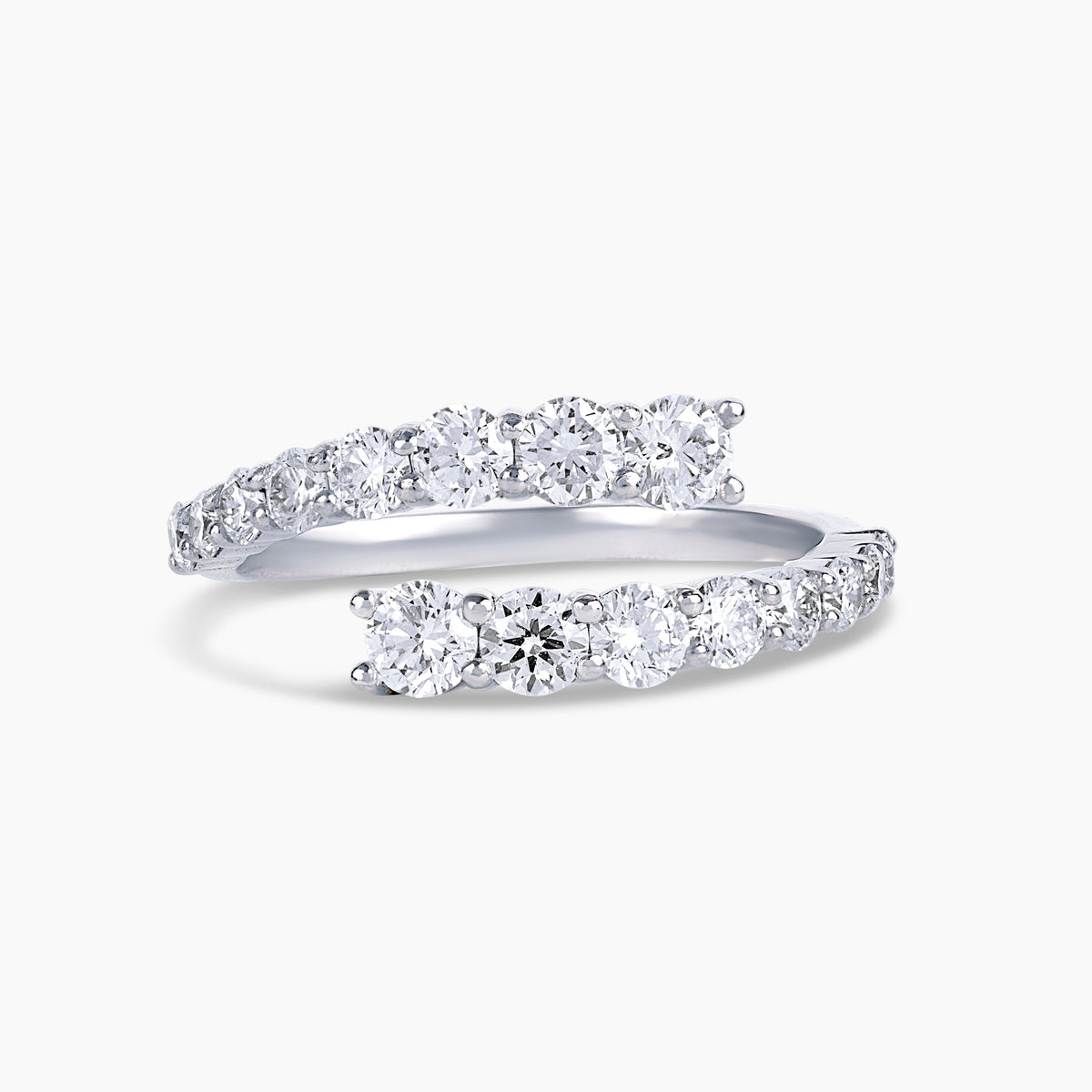 14K Graduated Diamond Wrap Ring | Restivo Jewelers