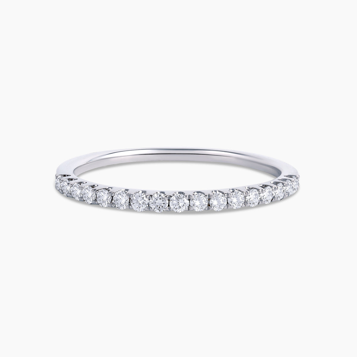 14K Pavé Diamond Eternity Band | Restivo Jewelers