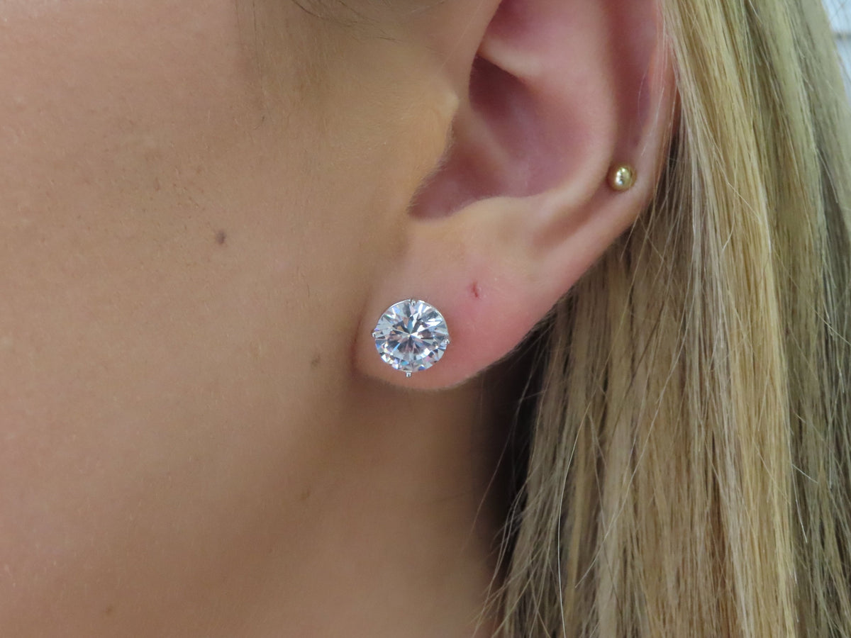 Big CZ Studs | Restivo Jewelers