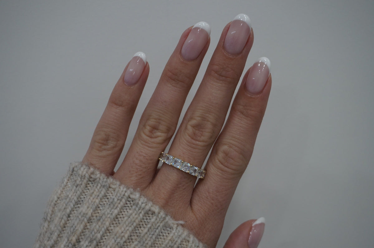 Asscher Cut CZ Band | Restivo Jewelers