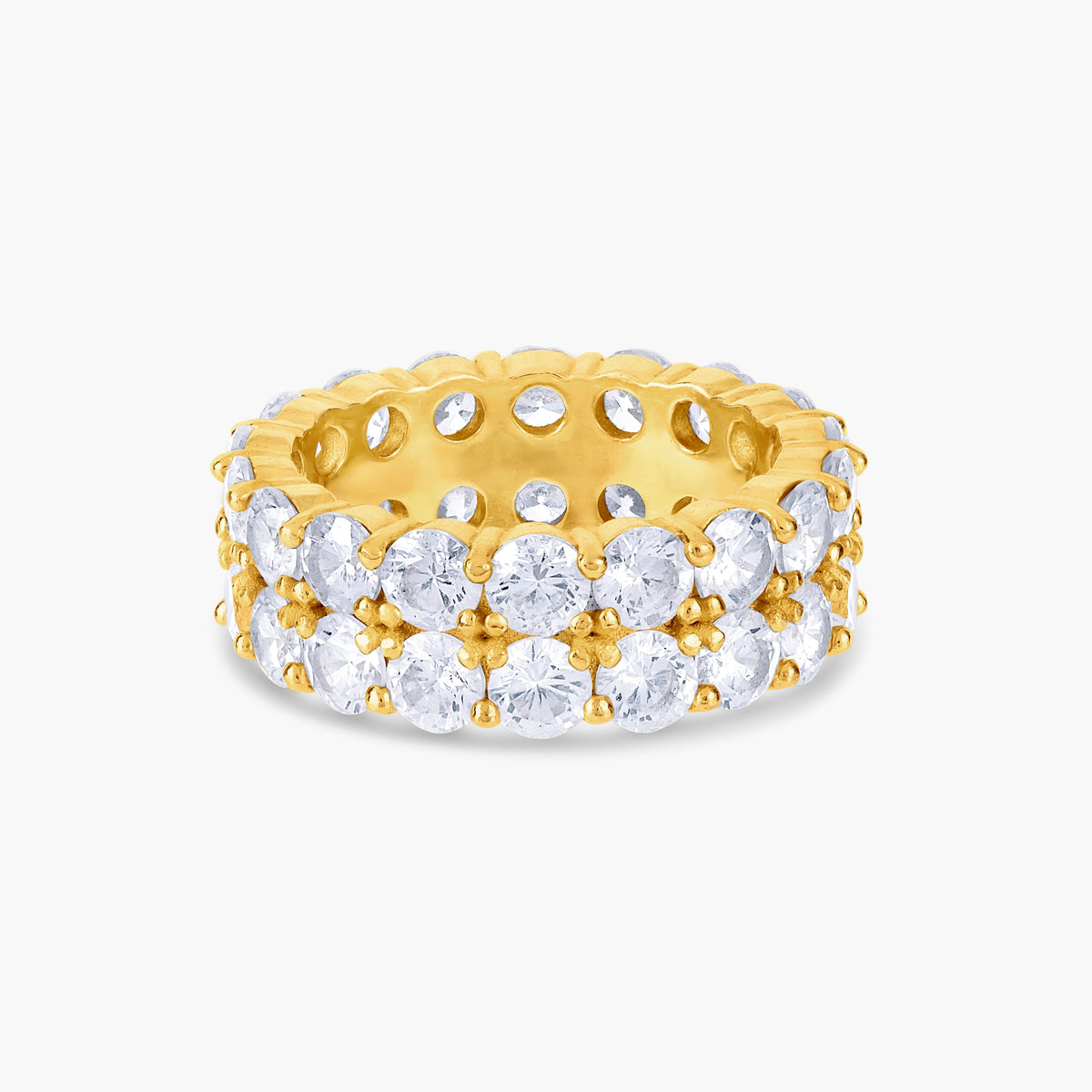 Double Row CZ Band | Restivo Jewelers