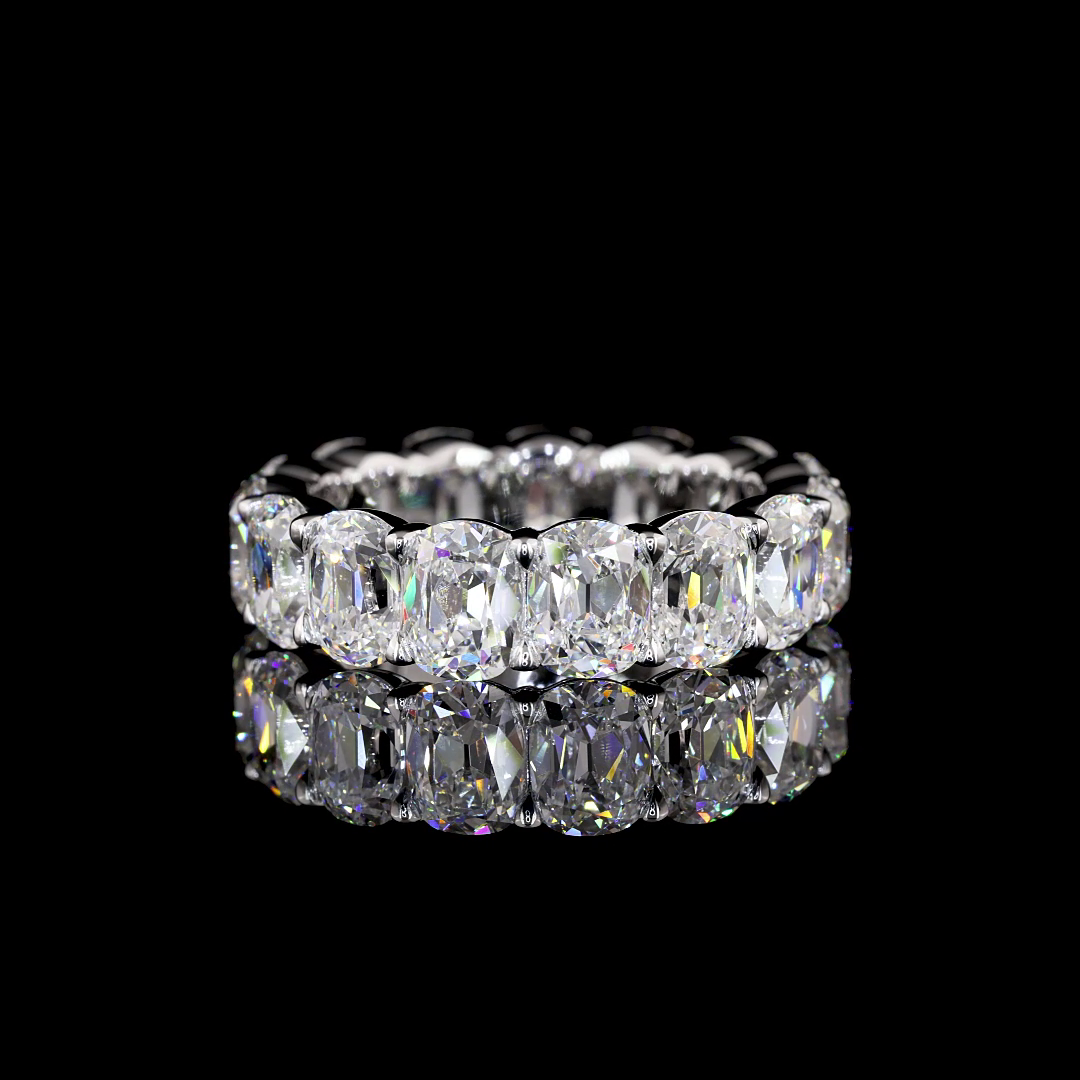Antique Cushion Cut Eternity Band | Restivo Jewelers
