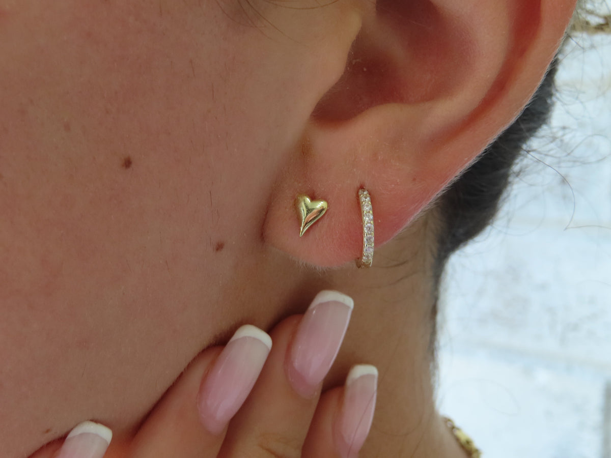Lil Heart Studs | Restivo Jewelers