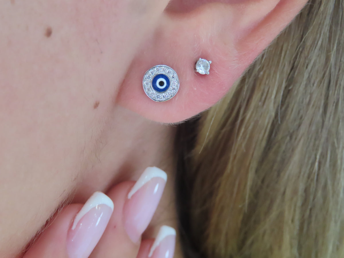 Evil Eye Studs | Restivo Jewelers