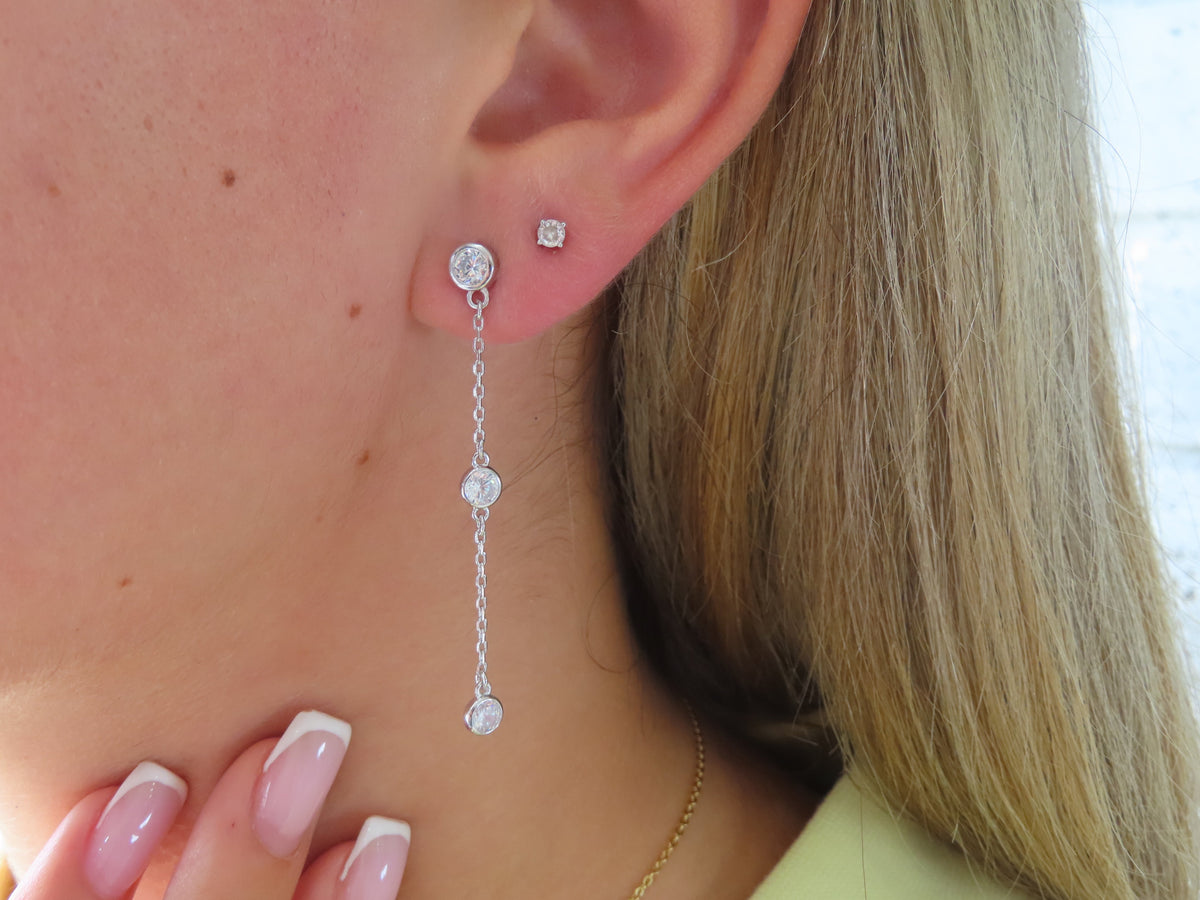 CZ by the Yard Earrings | Restivo Jewelers
