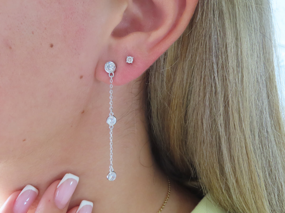 CZ by the Yard Earrings | Restivo Jewelers