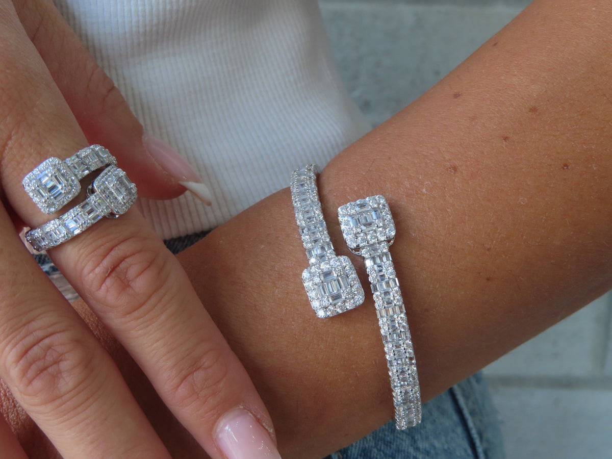 Royal Wrap CZ Bangle | Restivo Jewelers