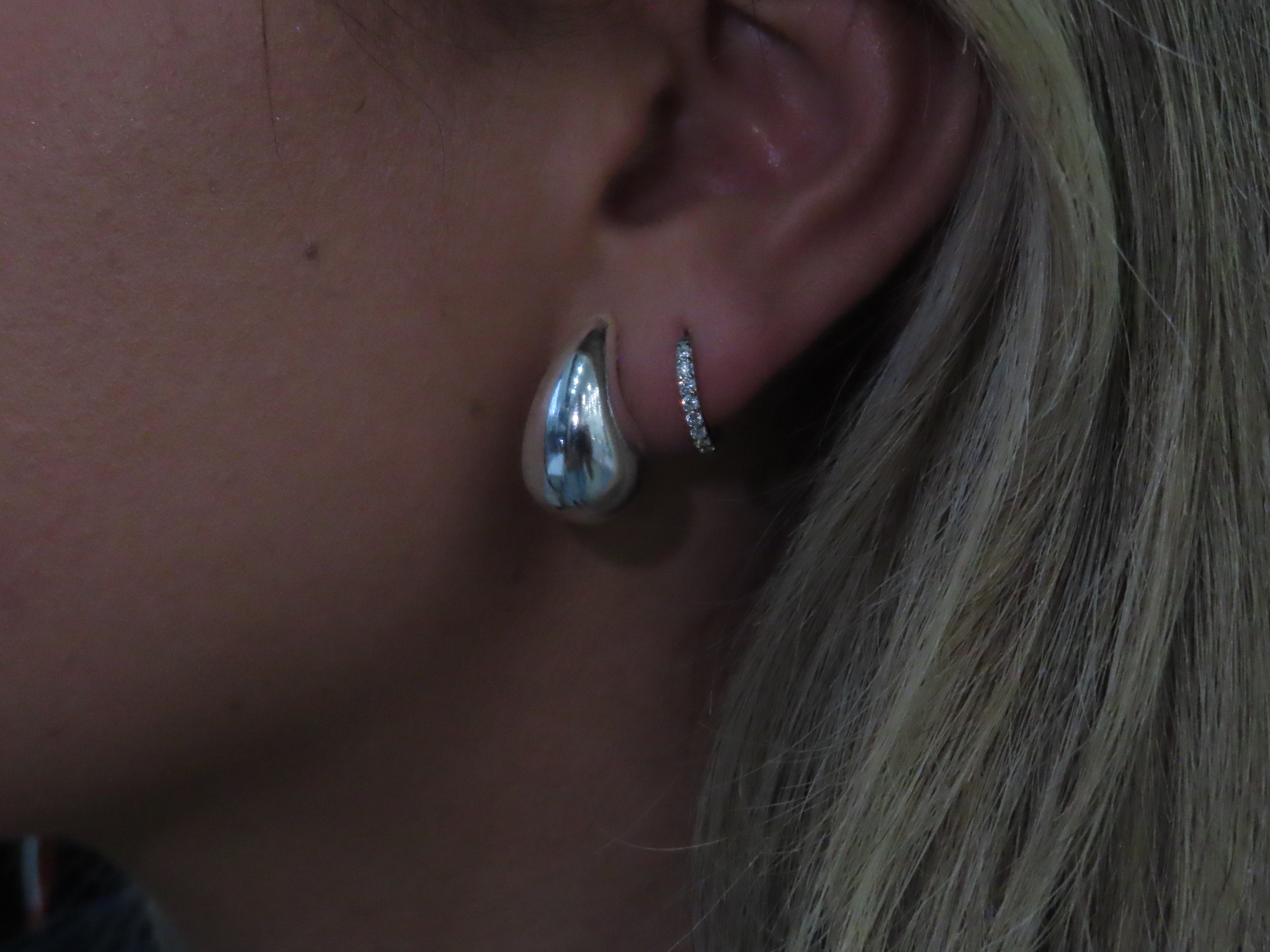Silver Droplet Earrings