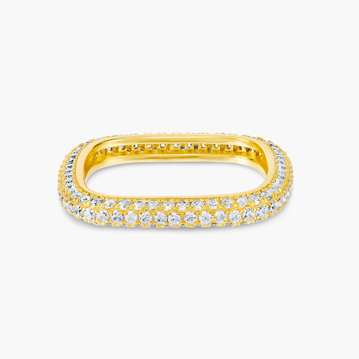 Micro Pavé Square Band | Restivo Jewelers