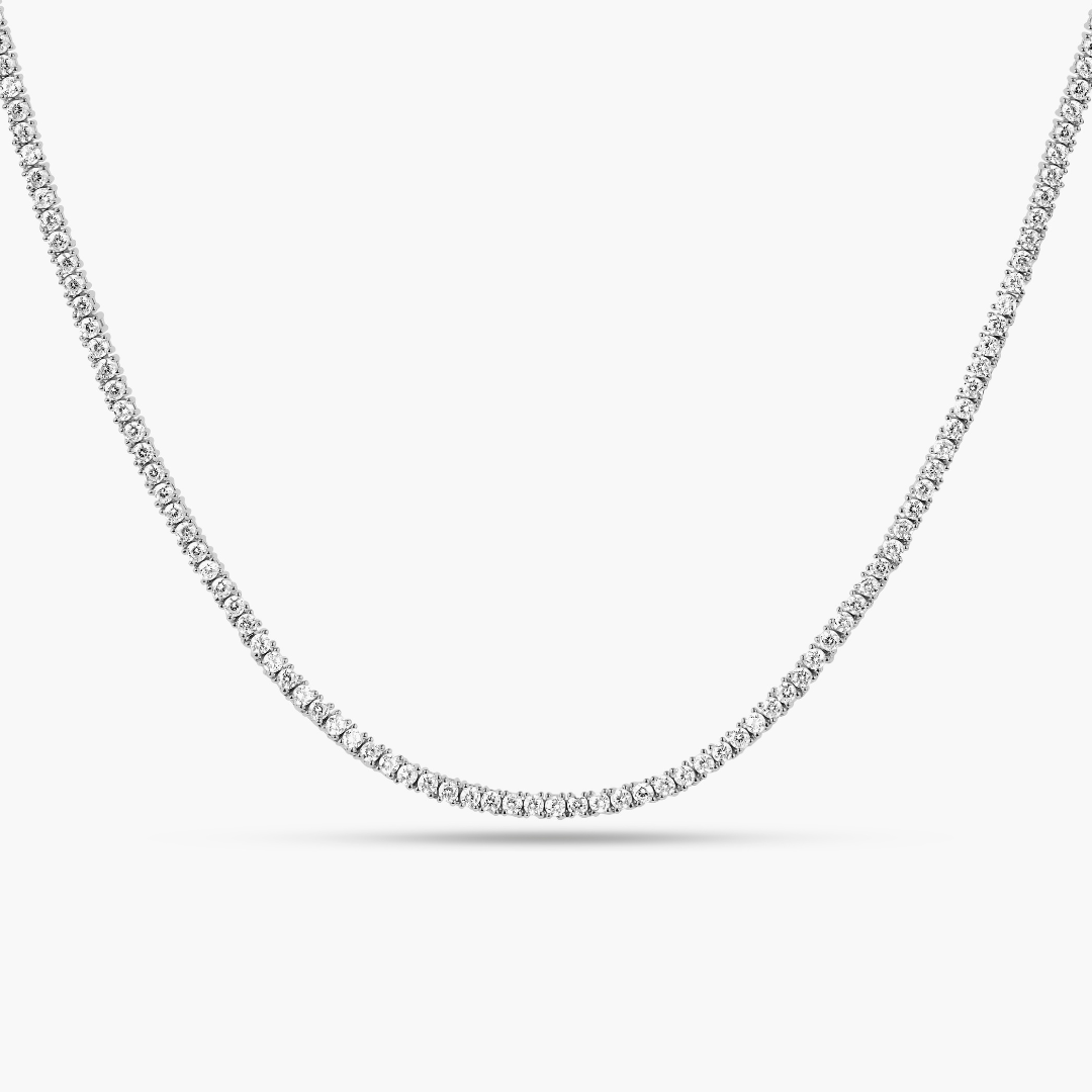 Mini CZ Tennis Necklace | Restivo Jewelers