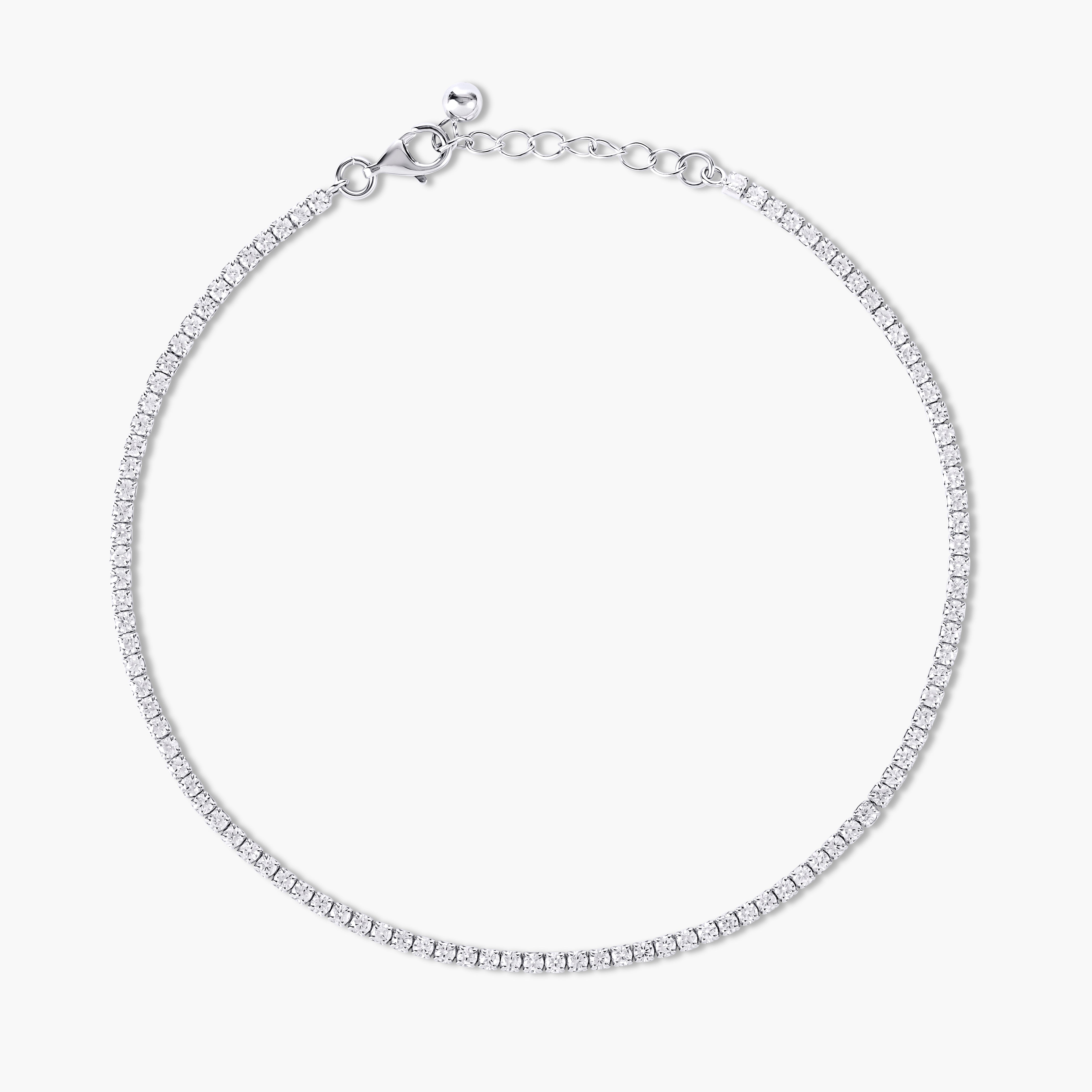 Mini Ice Anklet | Restivo Jewelers