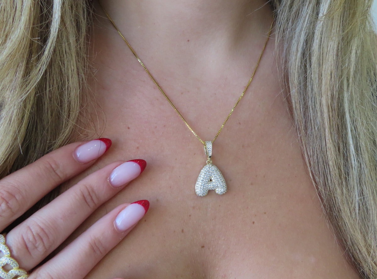 Bubble Letter Necklace | Restivo Jewelers