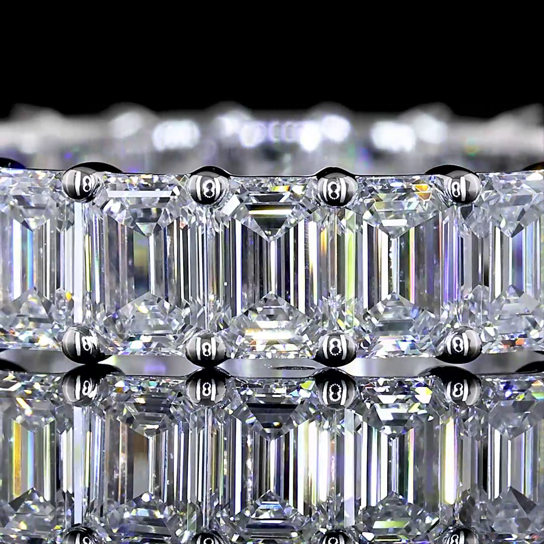 Emerald Cut Eternity Band