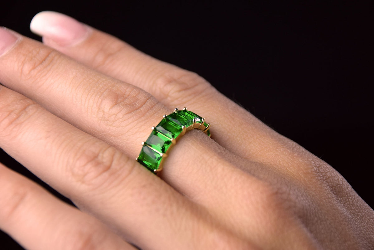 Emerald CZ Band | Restivo Jewelers