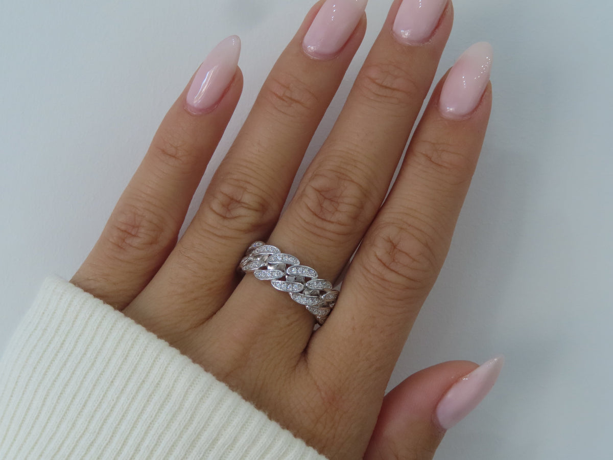 Cuban CZ Ring | Restivo Jewelers