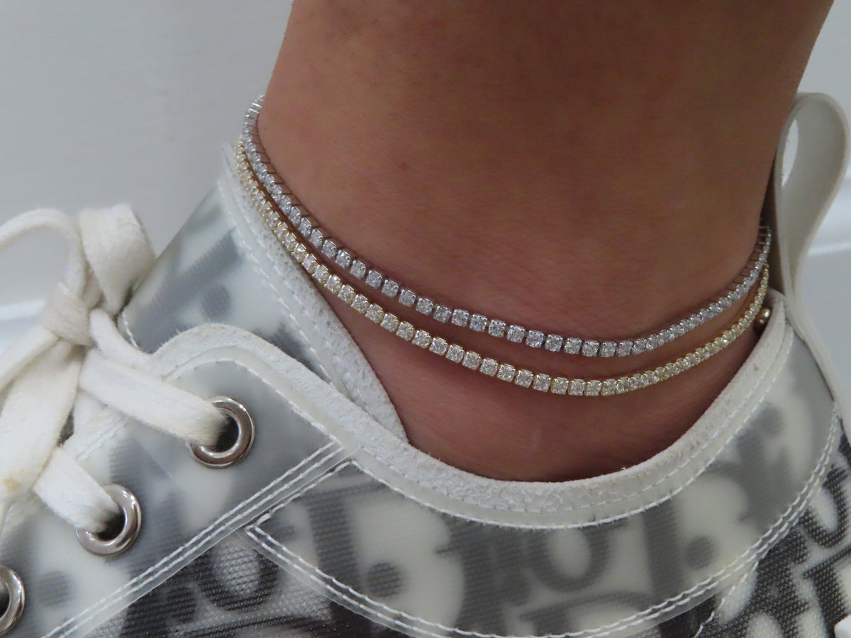 Mini Ice Anklet | Restivo Jewelers