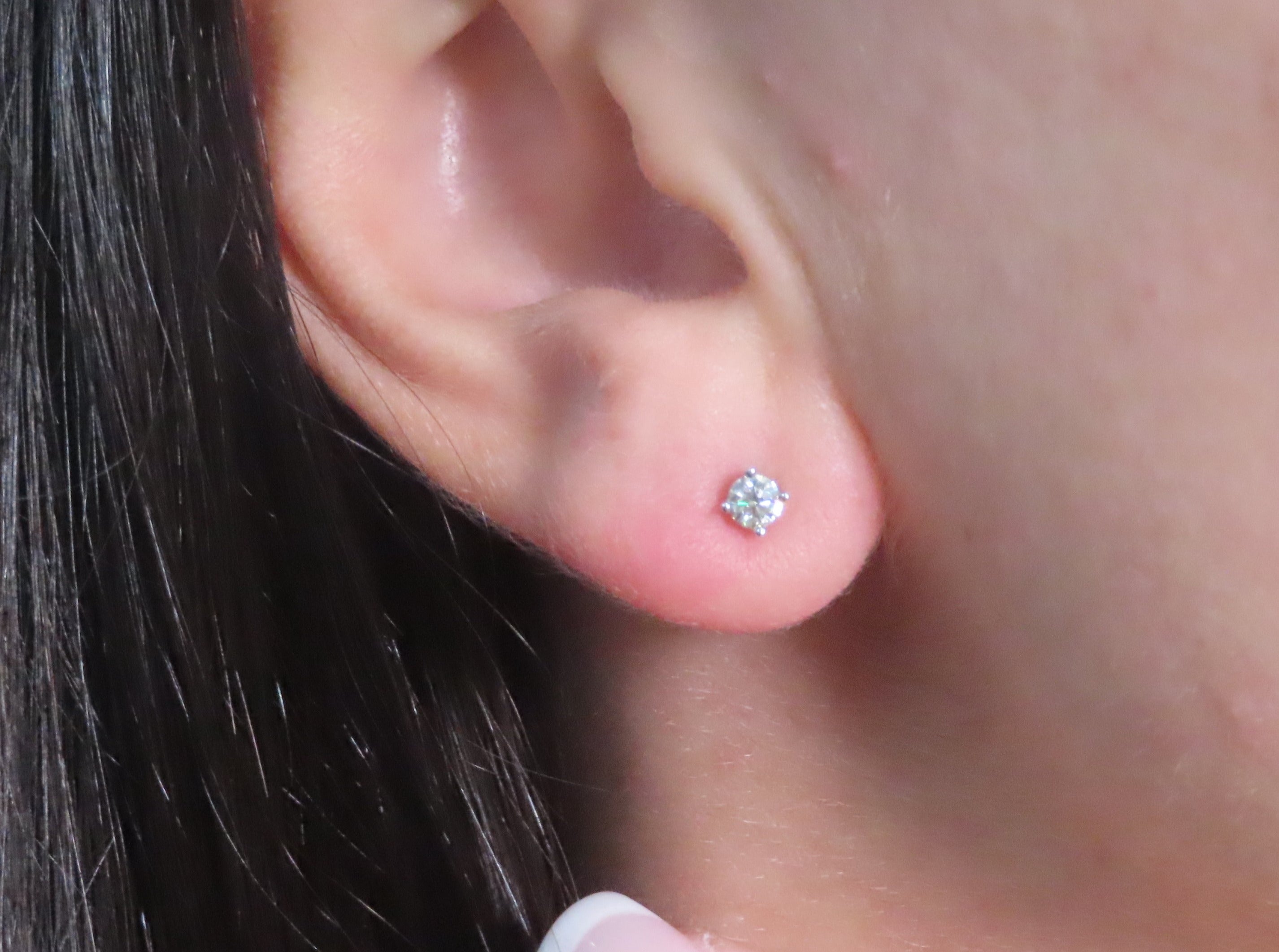 14K Mini Diamond Studs