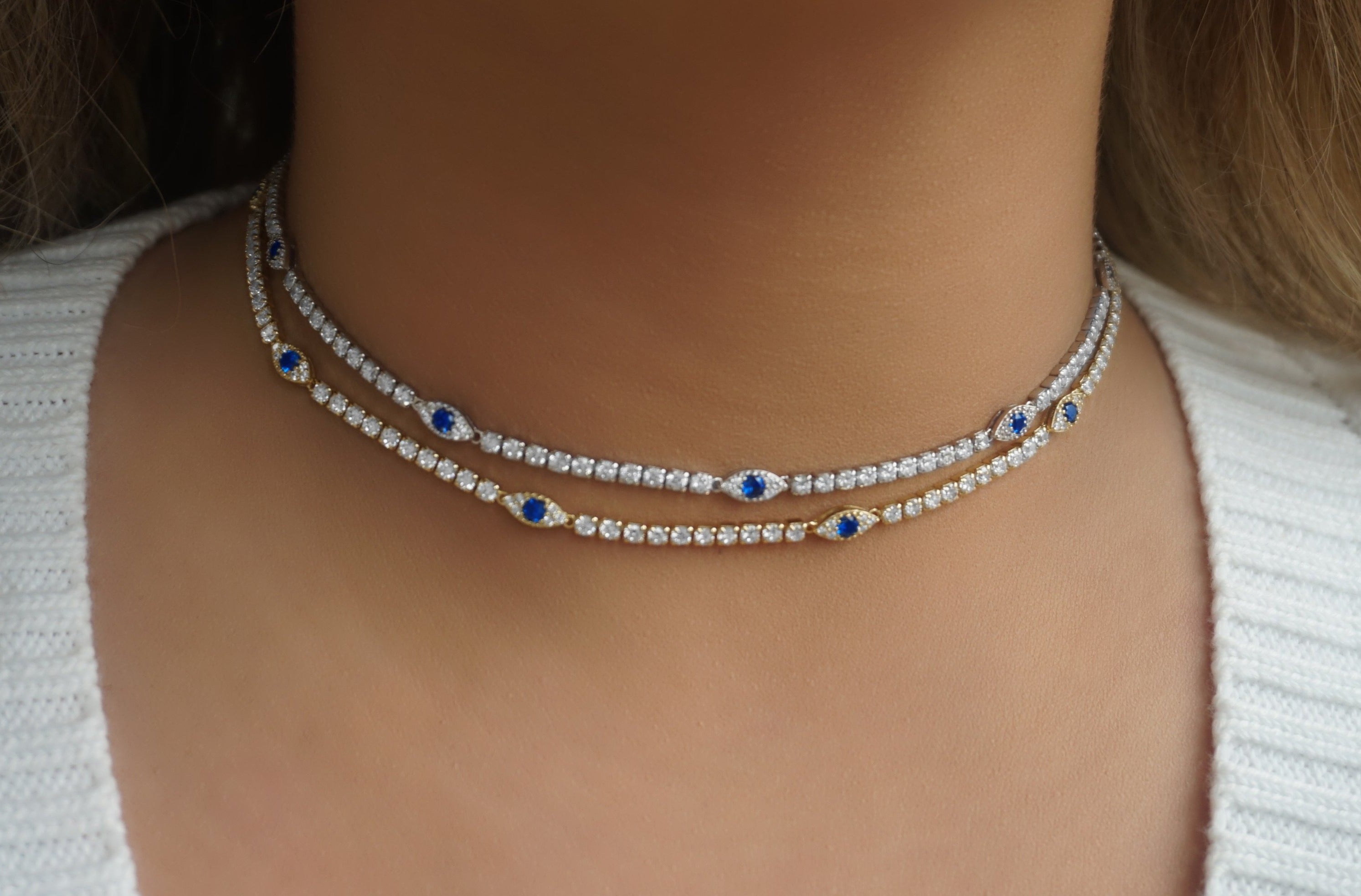 Evil Eye Tennis Choker