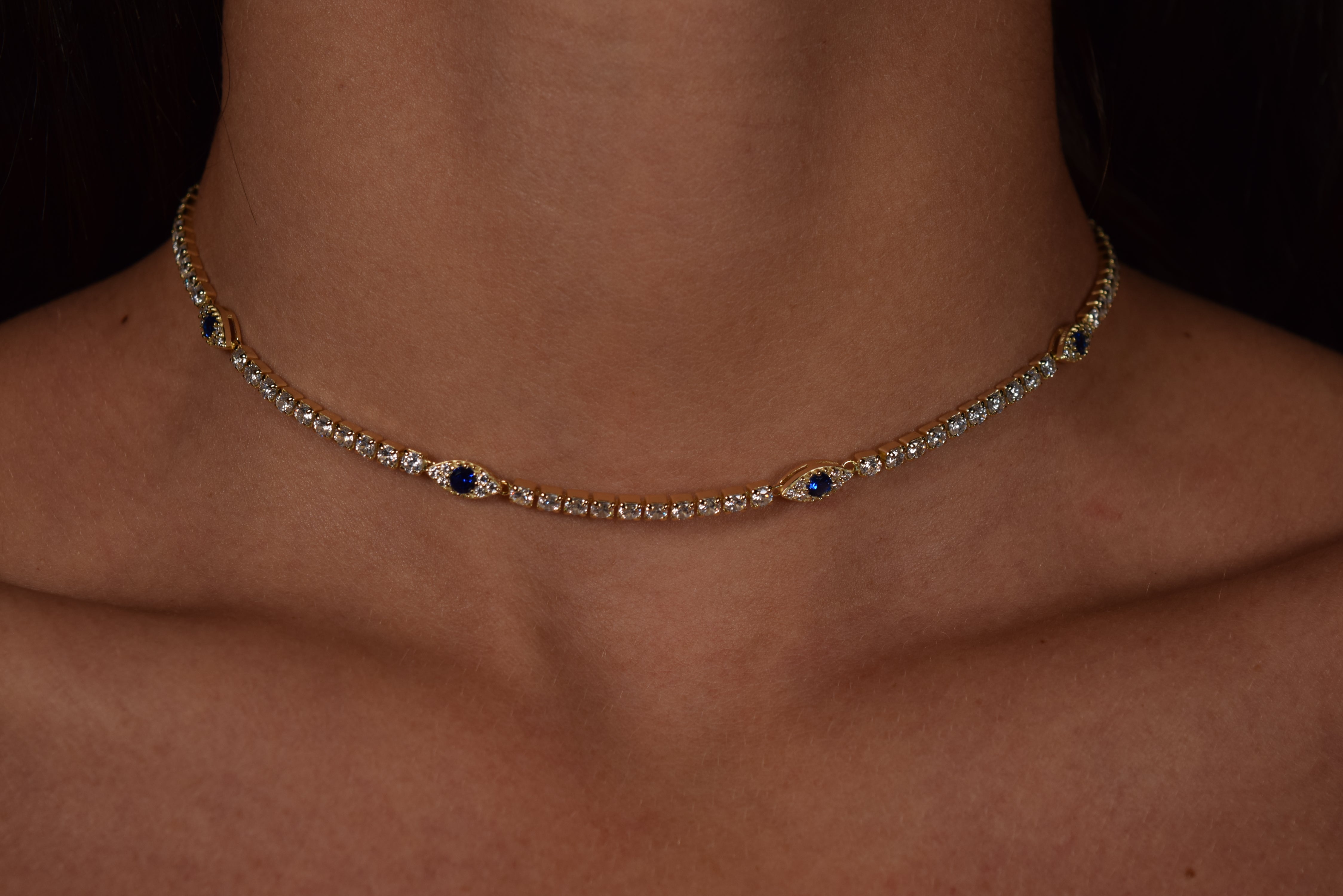Evil Eye Tennis Choker