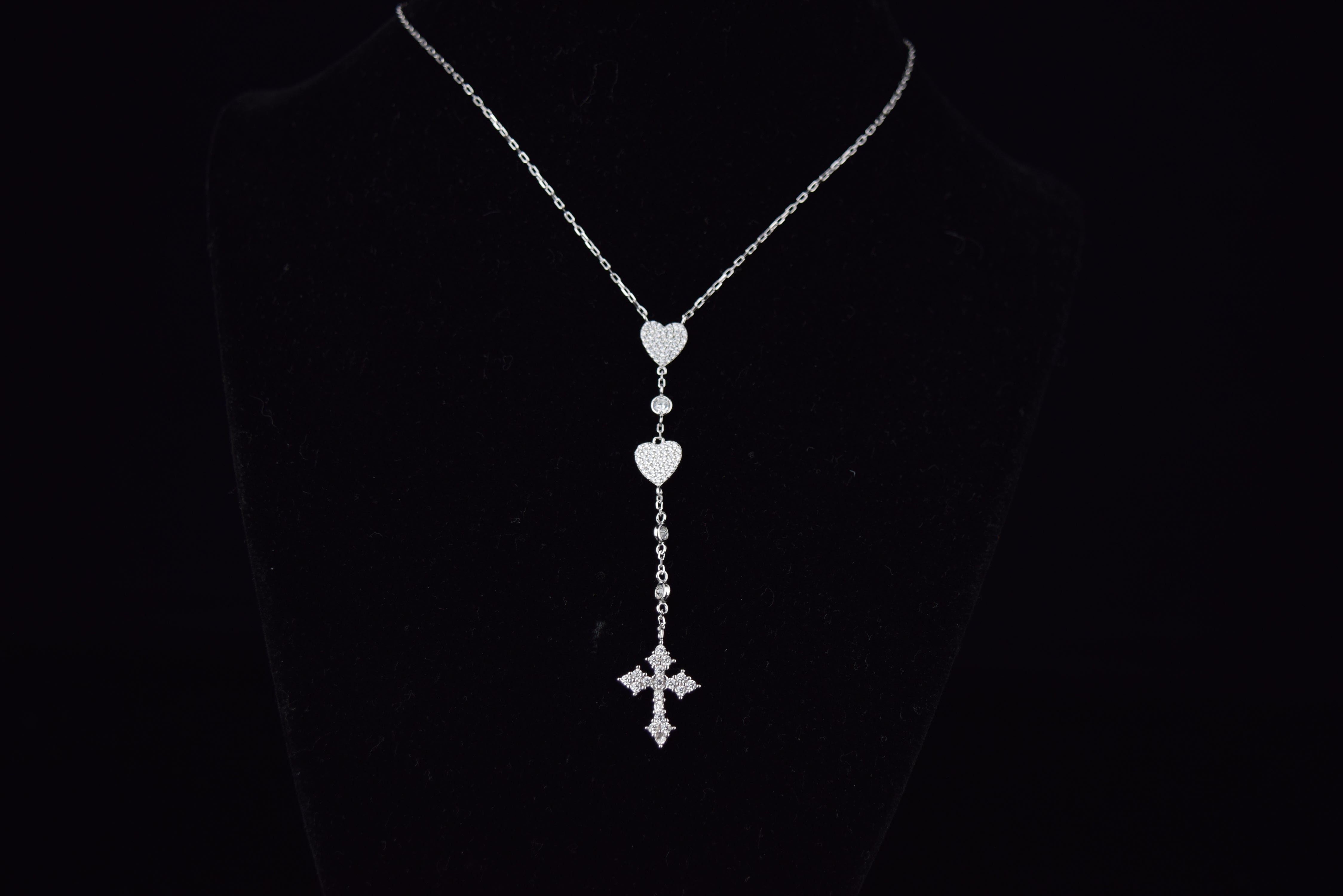 'CROSS MY HEART' NECKLACE - SHOP PAIGE