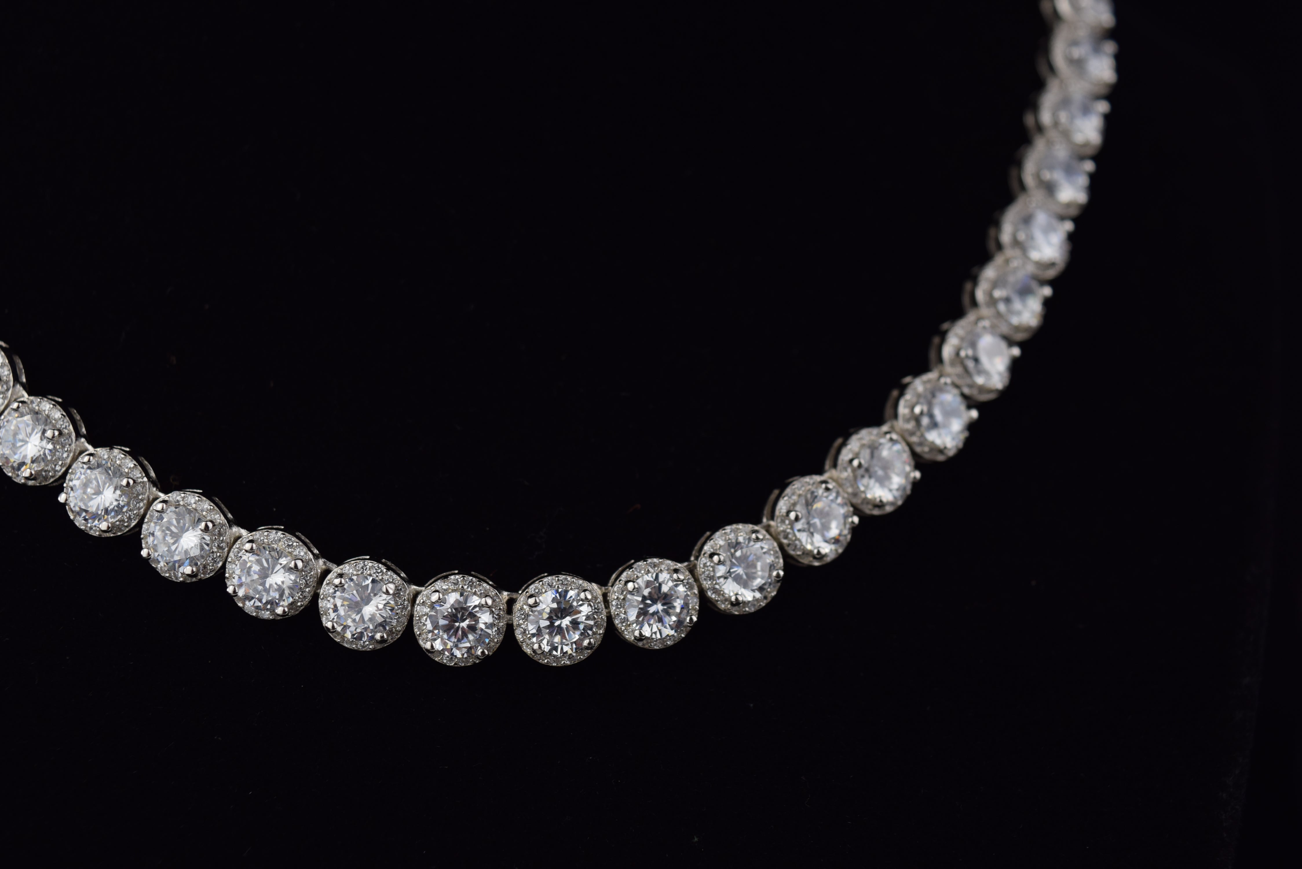 'ALLURE' TENNIS NECKLACE - SHOP PAIGE