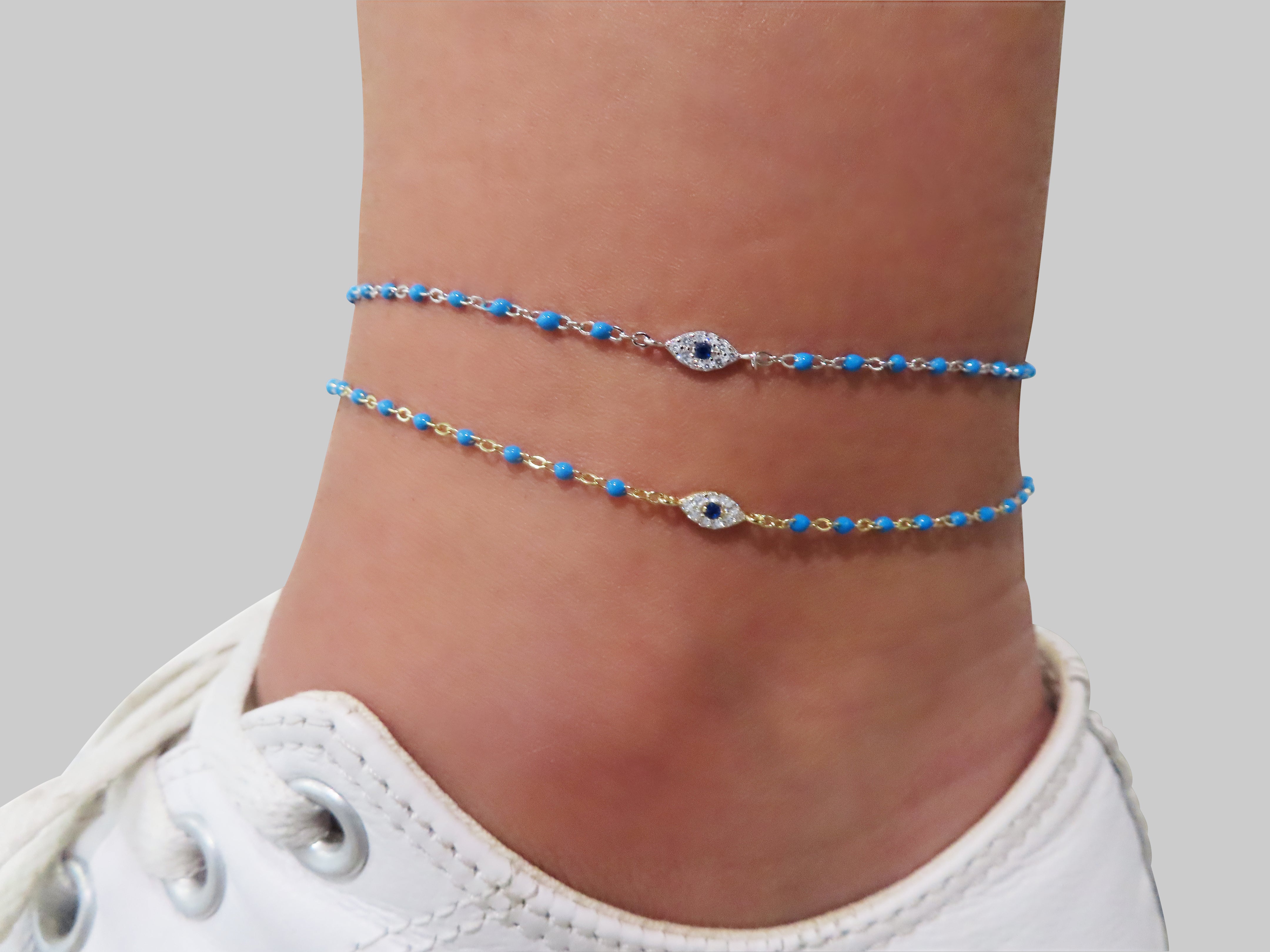 Turquoise Eye Anklet
