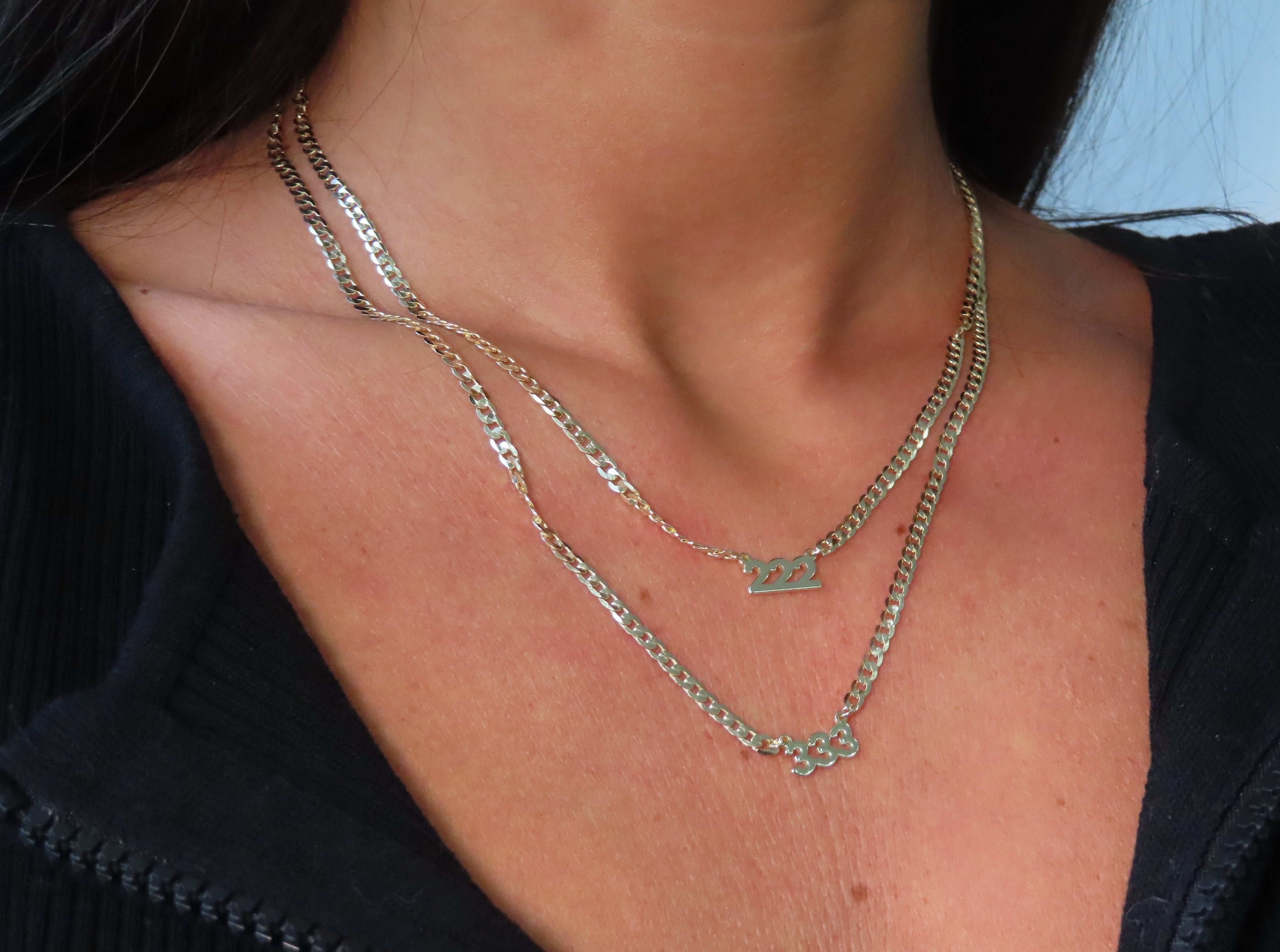 Angel Number Curb Link Necklace