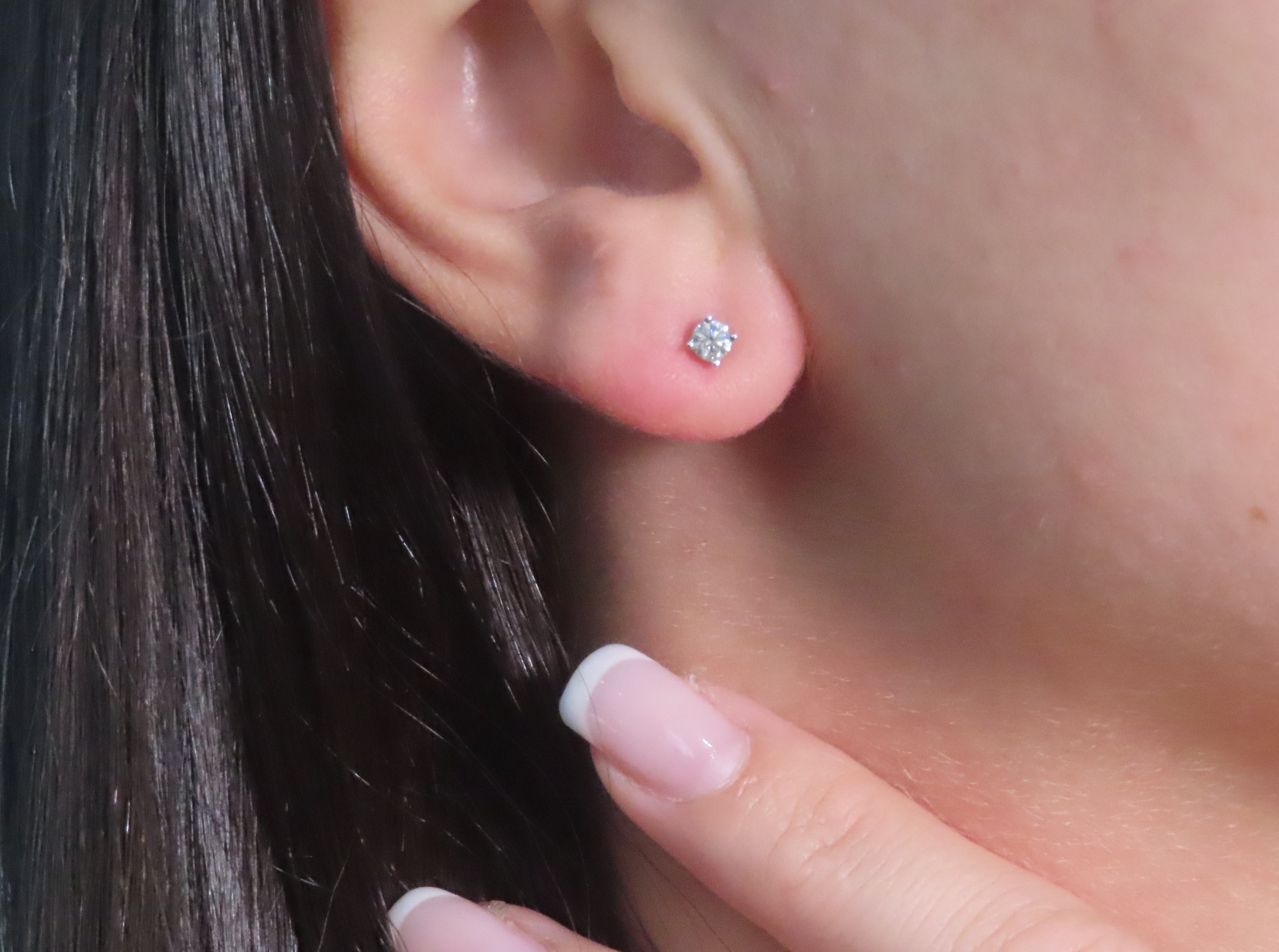 14K Mini Diamond Studs