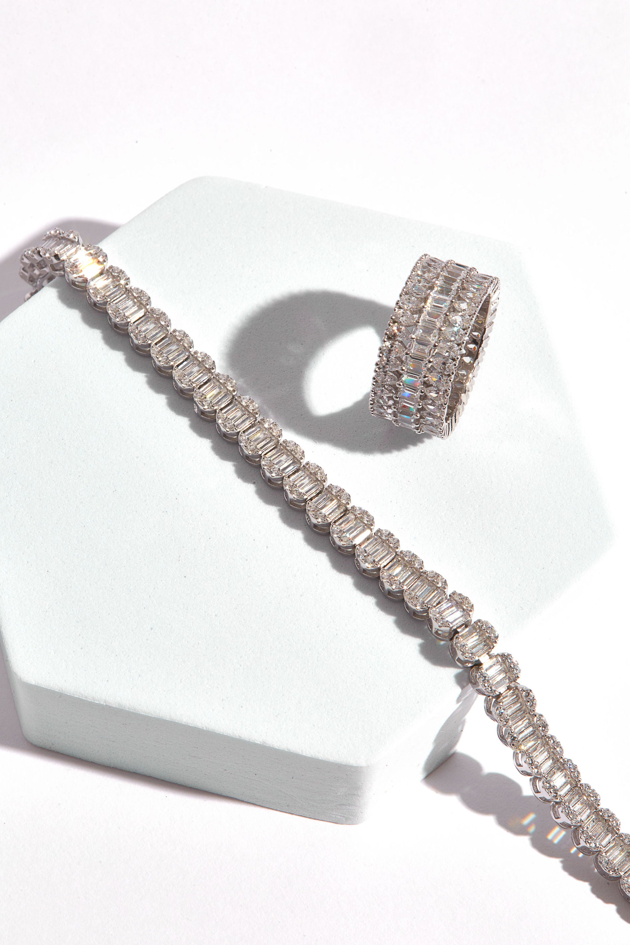 Baguette CZ Tennis Bracelet - SHOP PAIGE