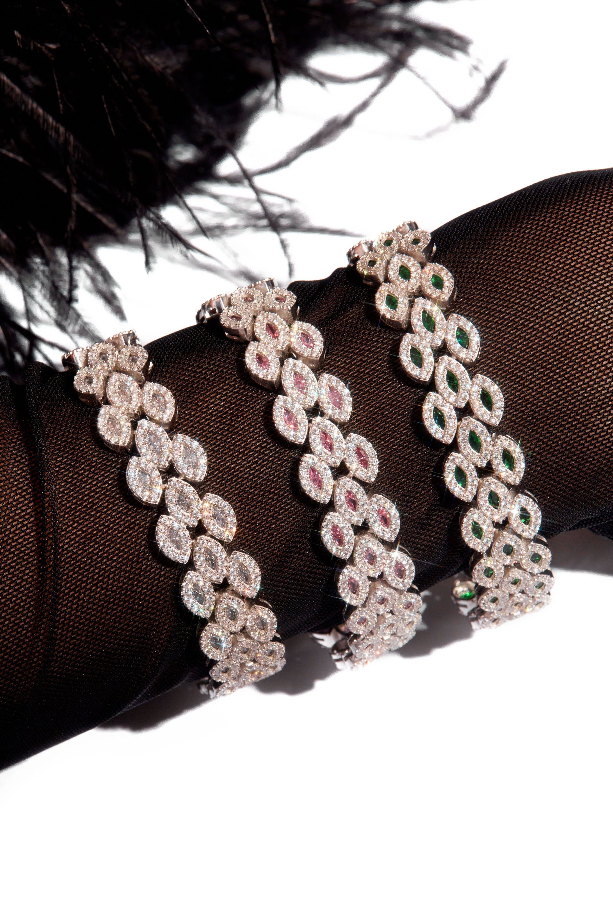 'MARQUISE TRIPLE ROW TENNIS BRACELET' - SHOP PAIGE