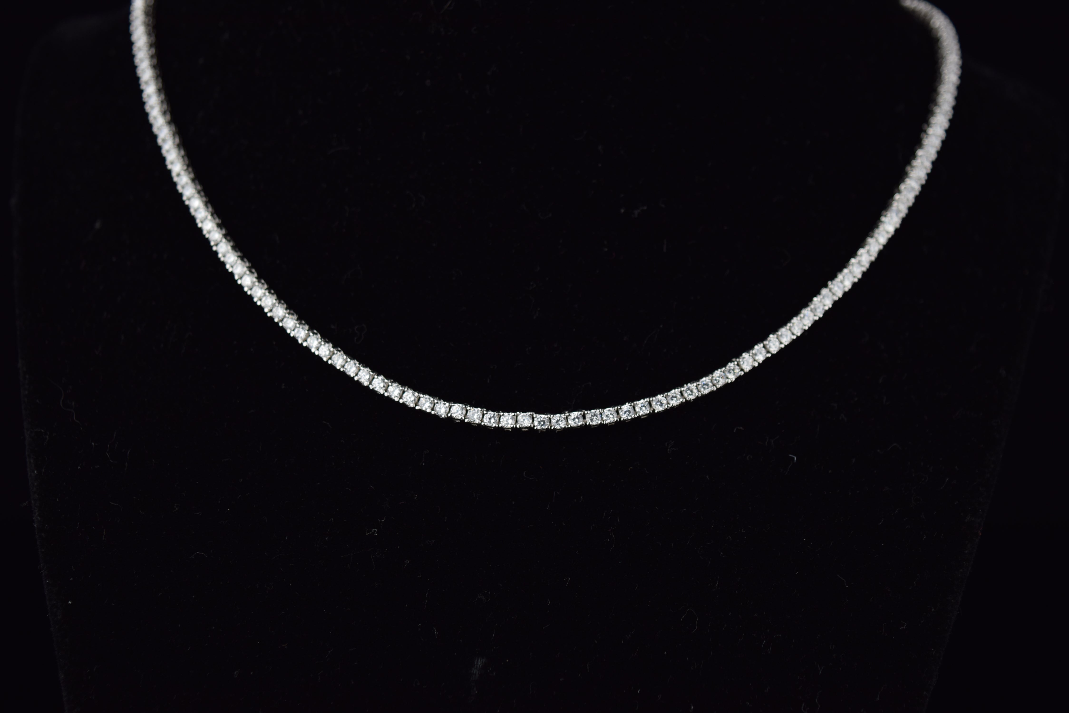 ‘MINI CLASSIC TENNIS NECKLACE' - SHOP PAIGE
