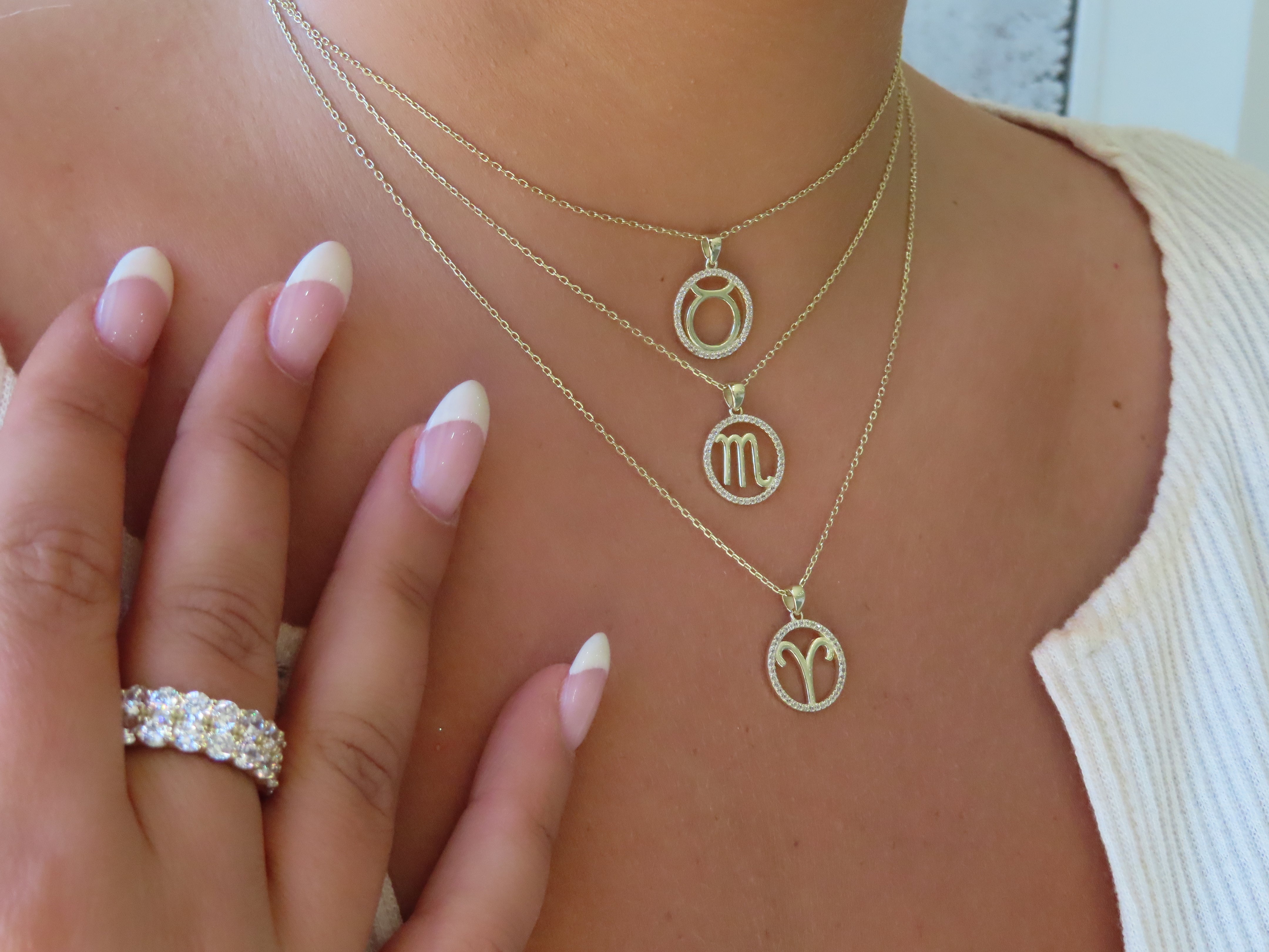 CZ Zodiac Necklace