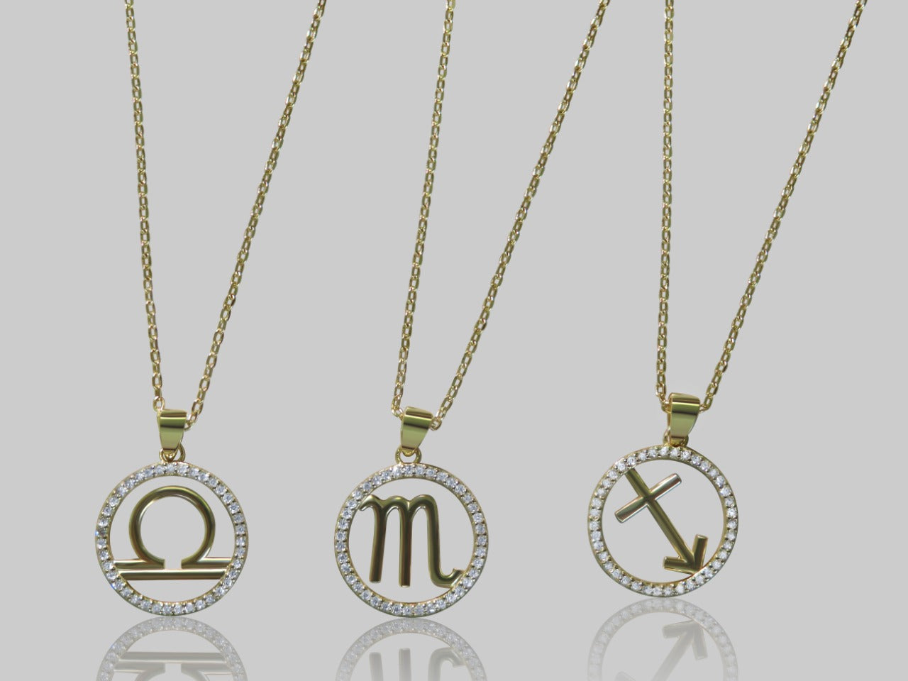 CZ Zodiac Necklace
