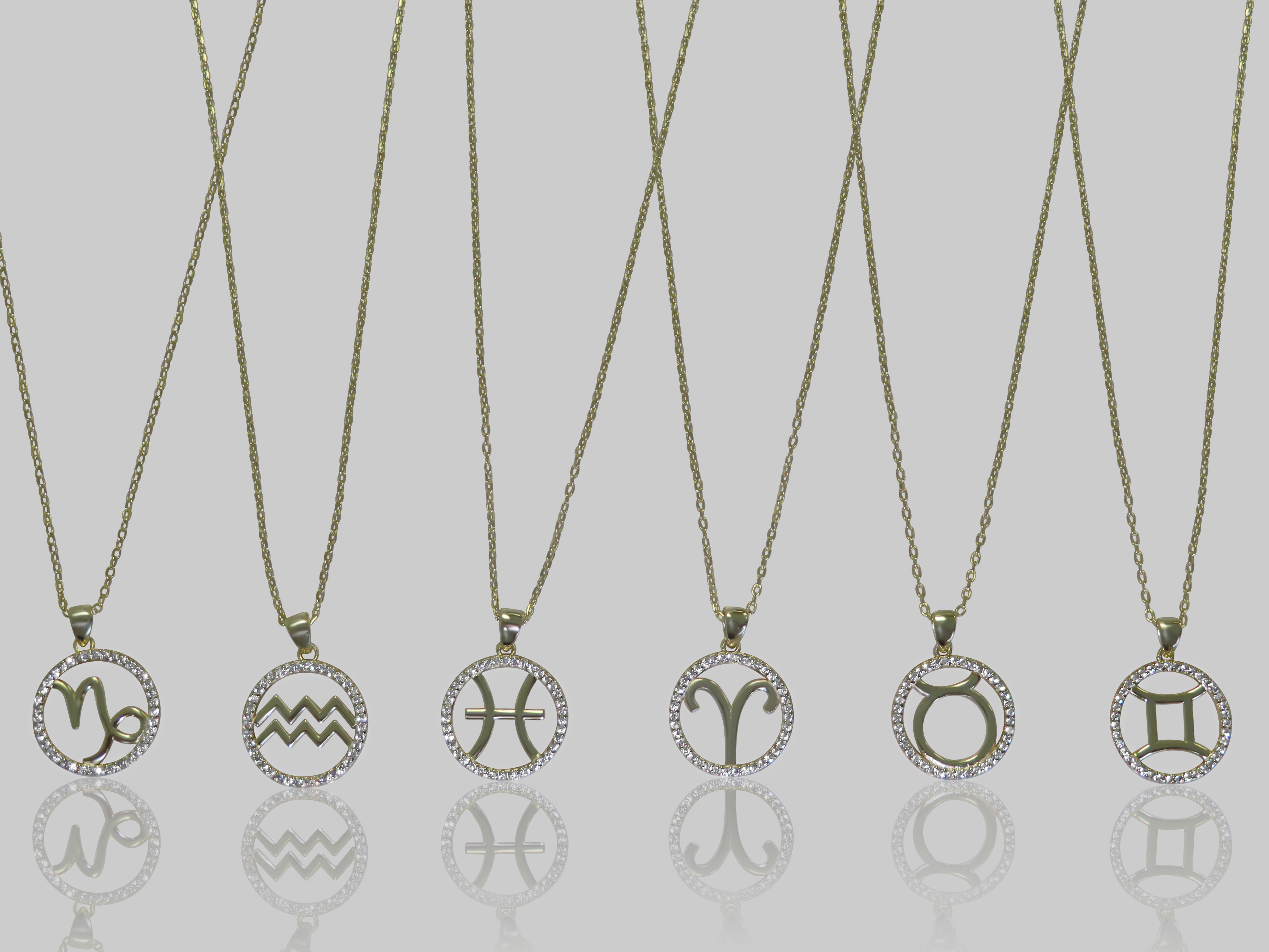 CZ Zodiac Necklace