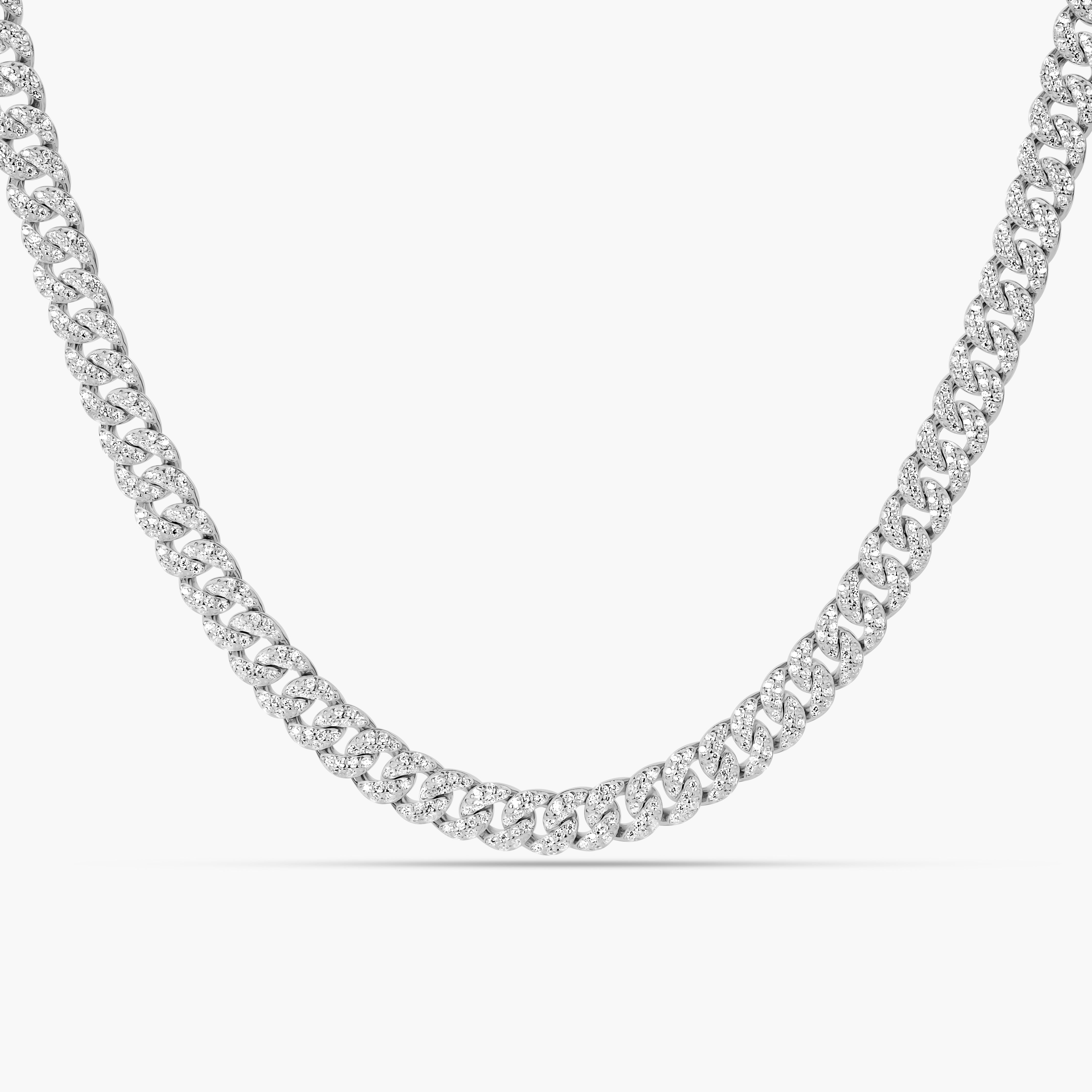 CZ Cuban Choker Necklace