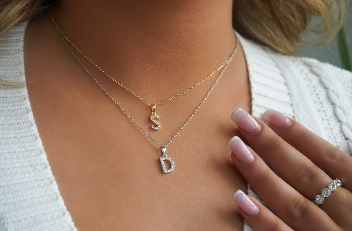 Classic CZ Initial | Restivo Jewelers