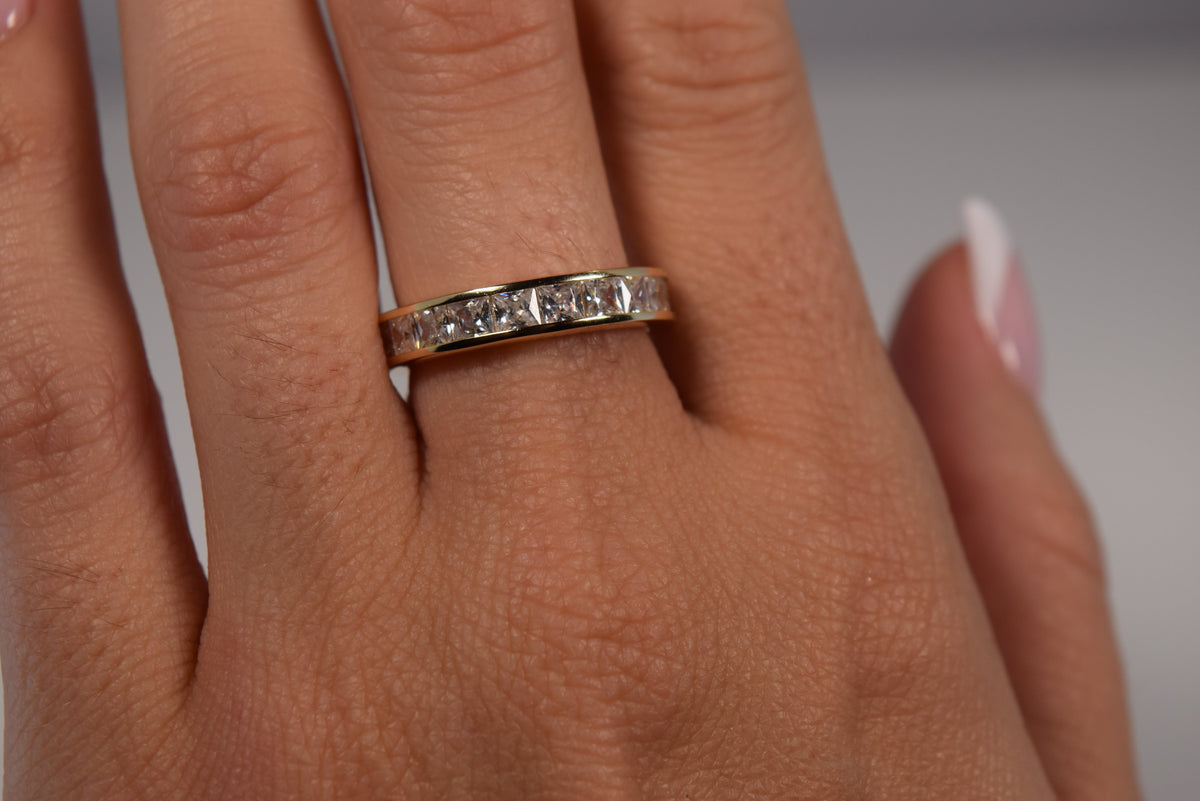 Princess Bezel Band | Restivo Jewelers
