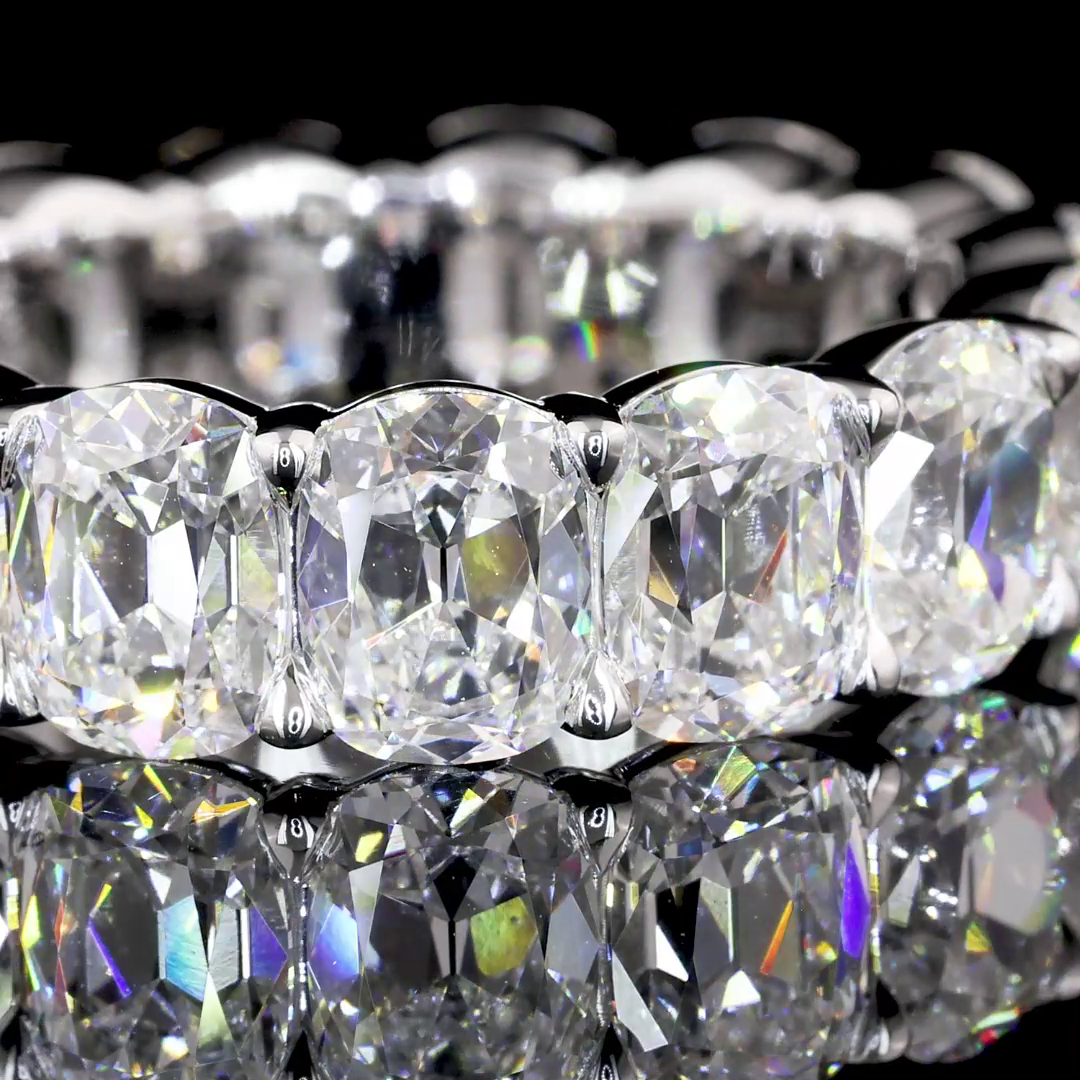 Antique Cushion Cut Eternity Band