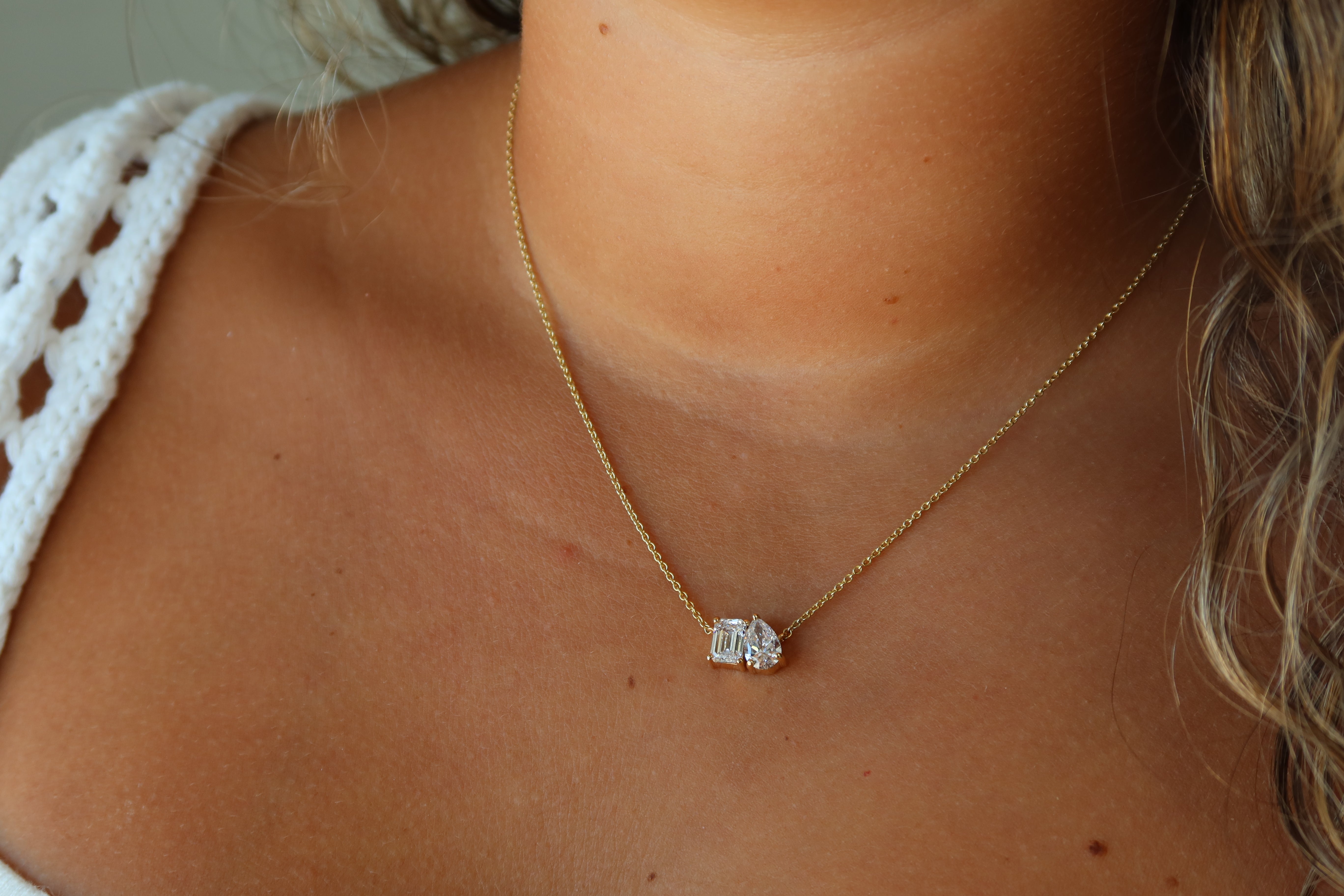 Toi Et Moi Necklace 2 CTW