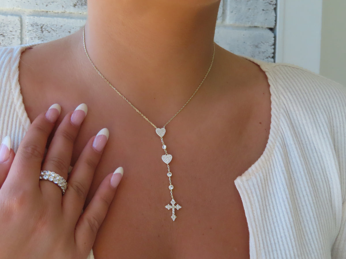 Cross My Heart Necklace | Restivo Jewelers