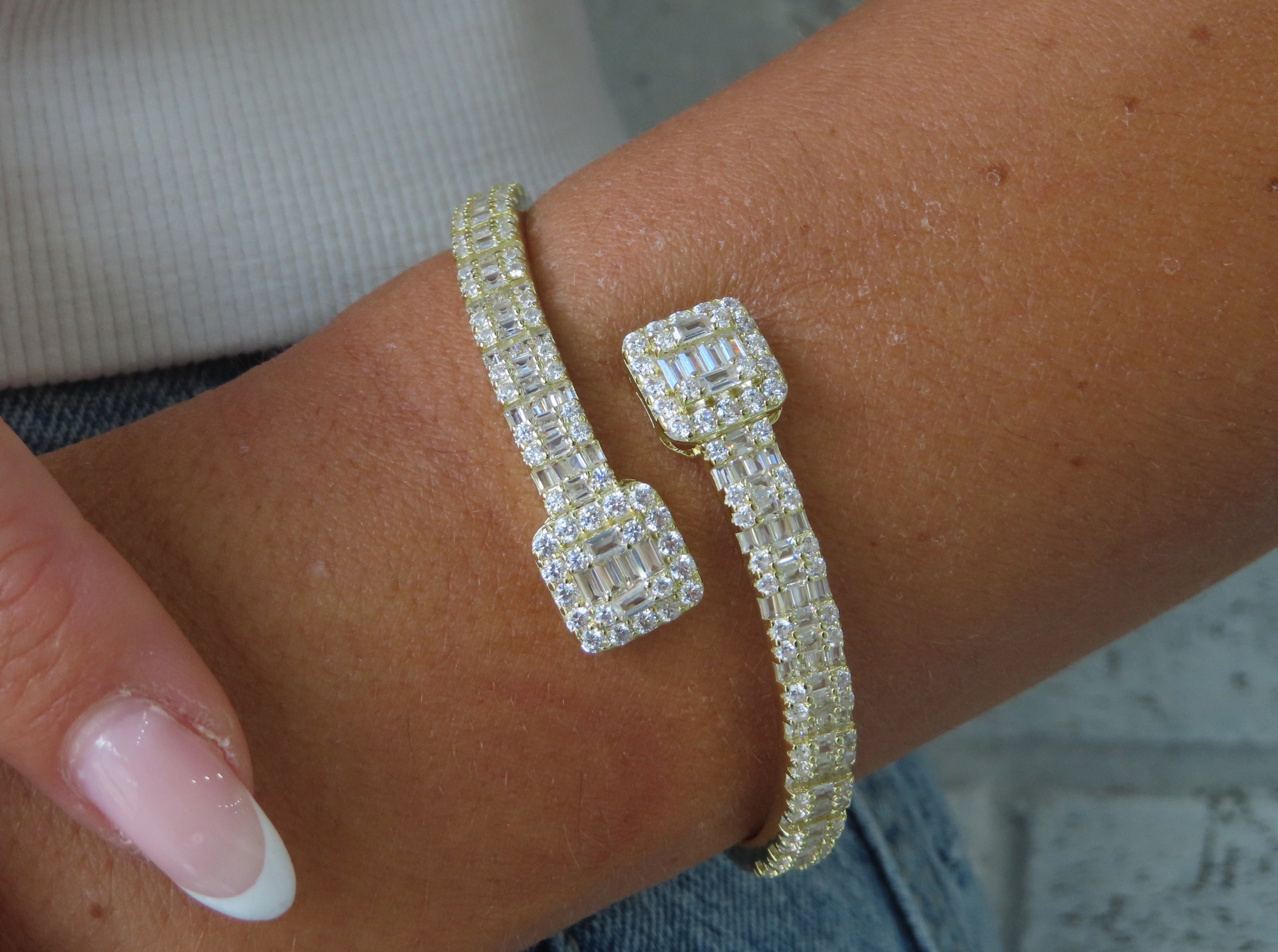 Royal Wrap CZ Bangle