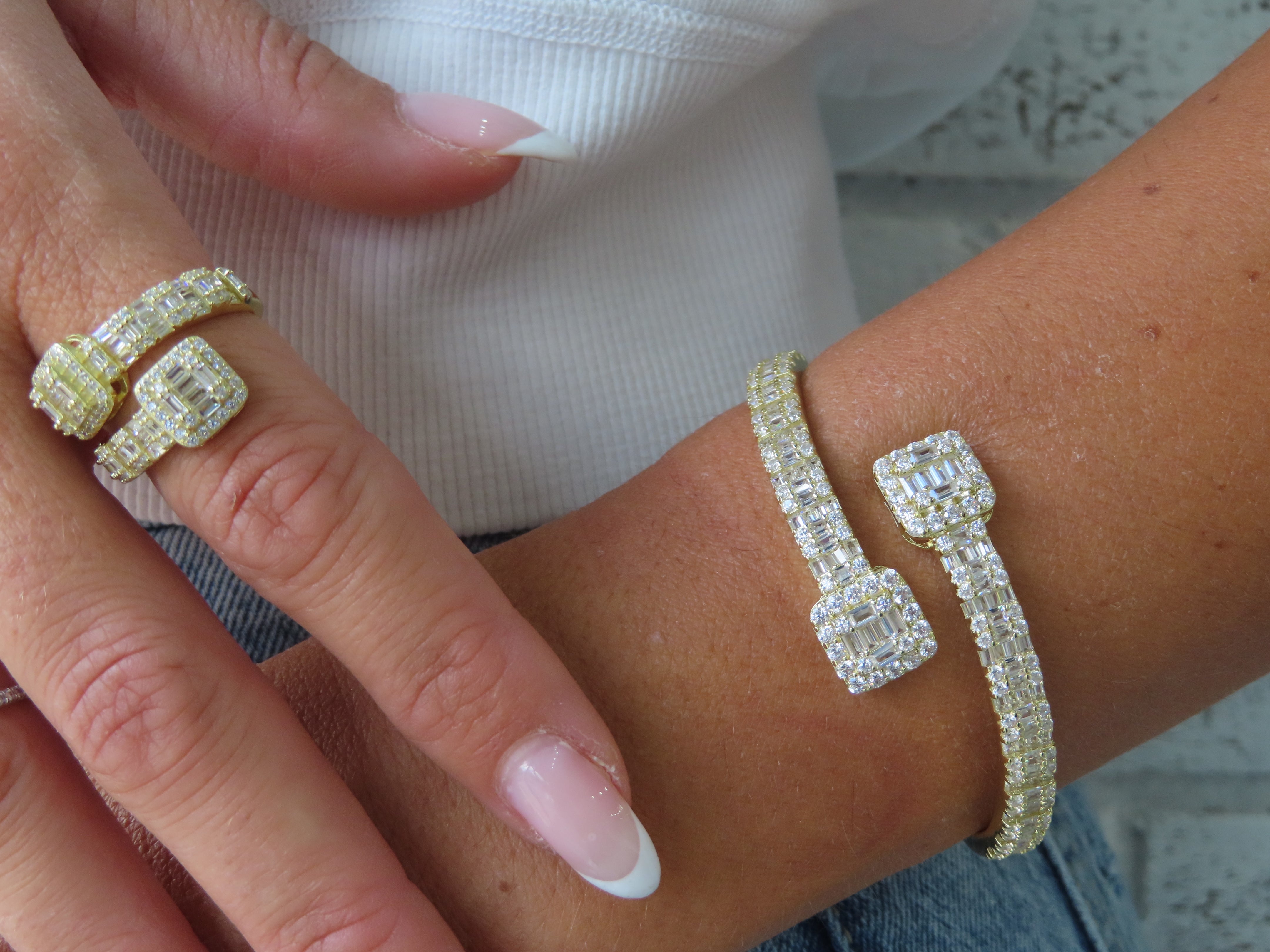 Royal Wrap CZ Bangle