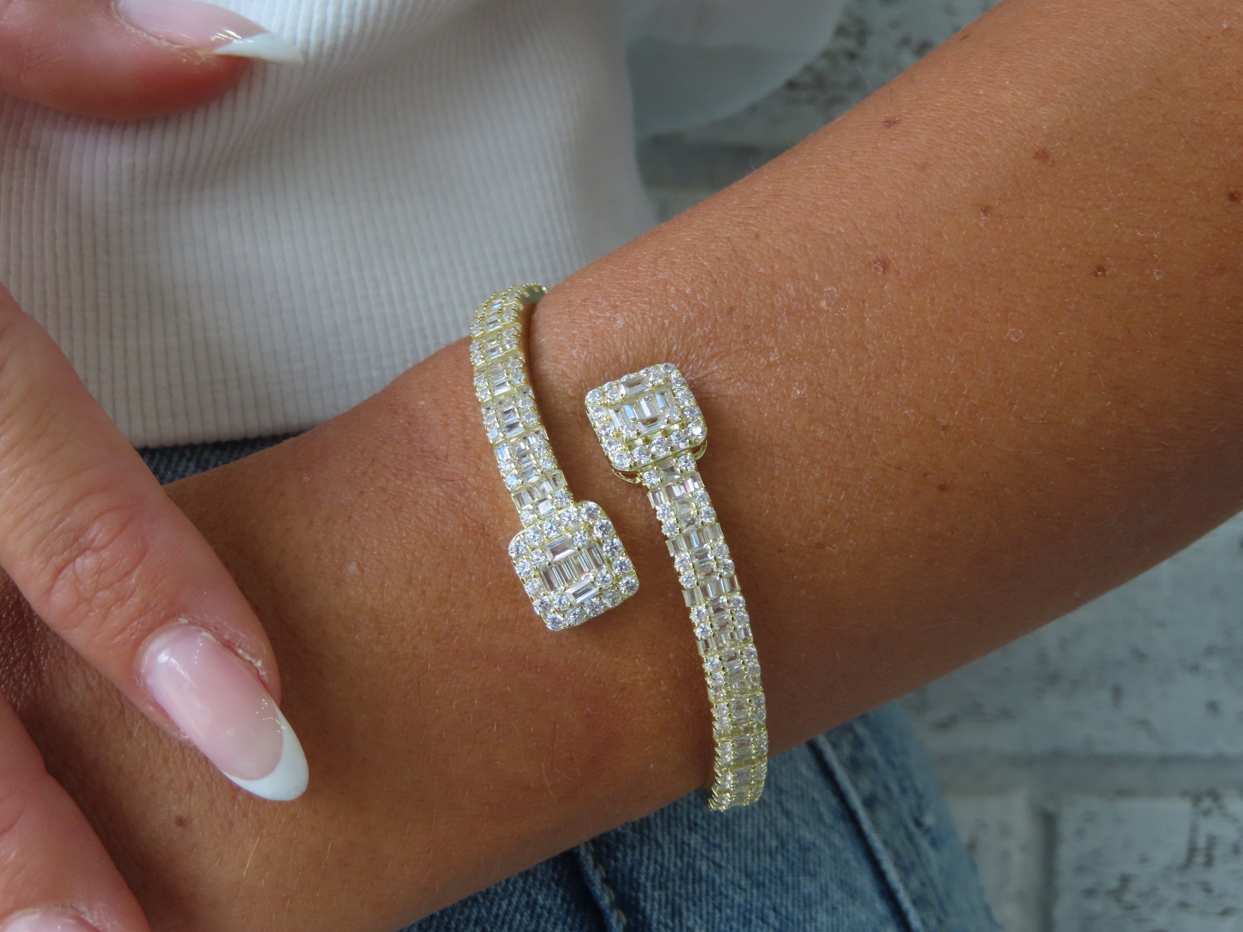 Royal Wrap CZ Bangle