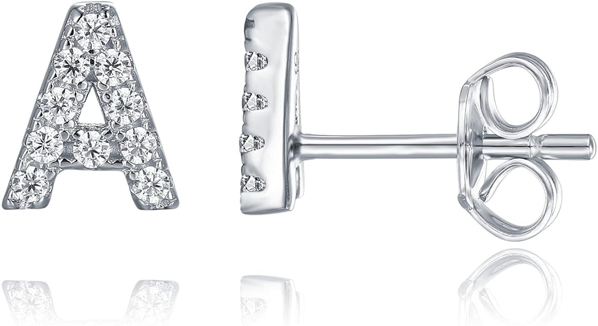 CZ Initial Studs | Restivo Jewelers