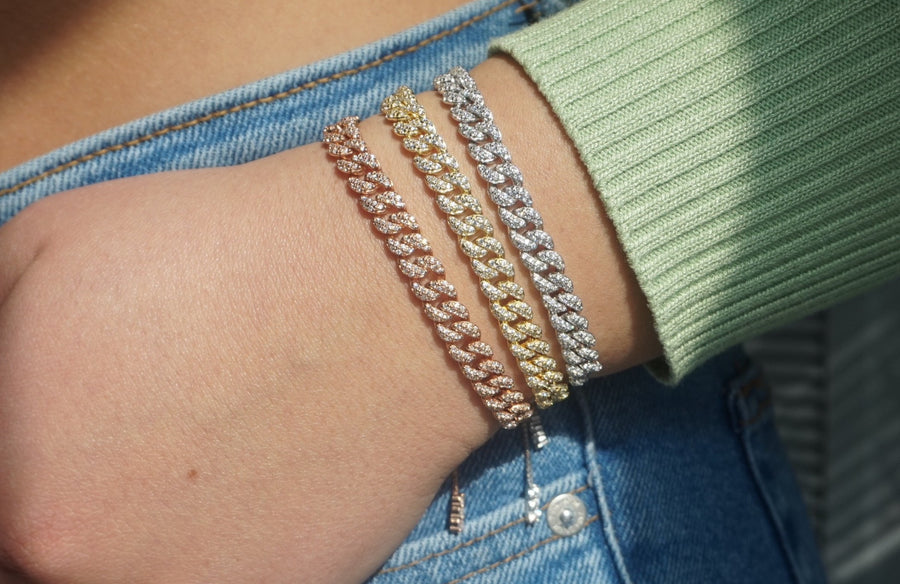 Cuban CZ Bolo Bracelet | Restivo Jewelers