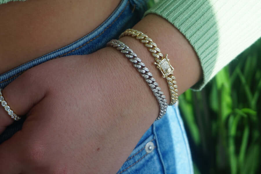 Baby CZ Iced Cuban Bracelet | Restivo Jewelers