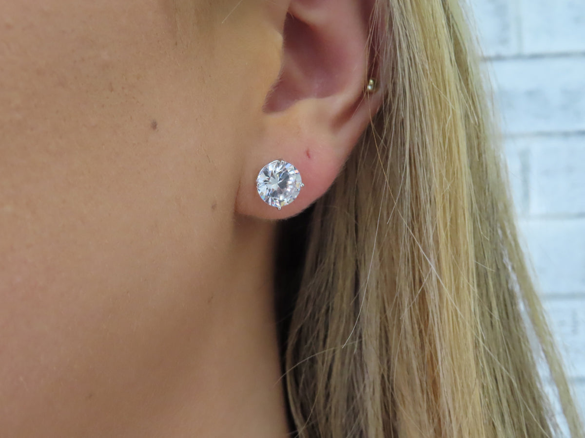 Big CZ Studs | Restivo Jewelers