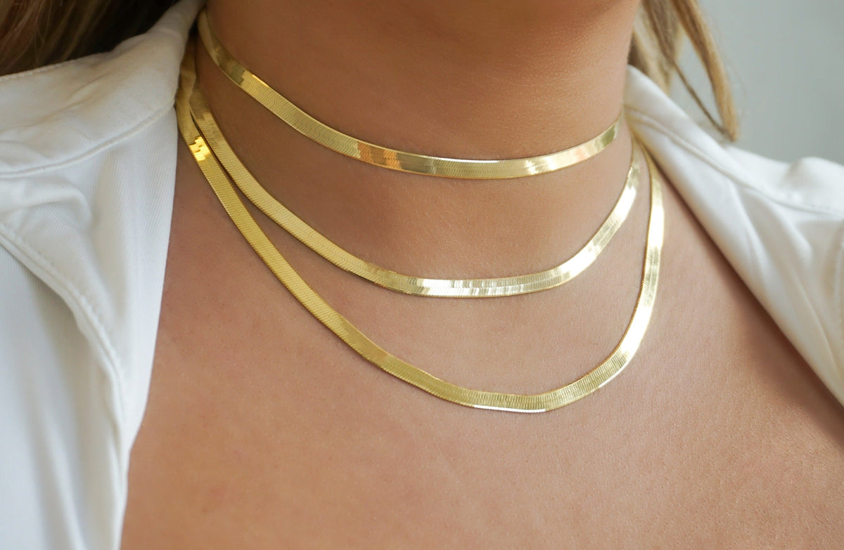 Herringbone Necklace | Restivo Jewelers
