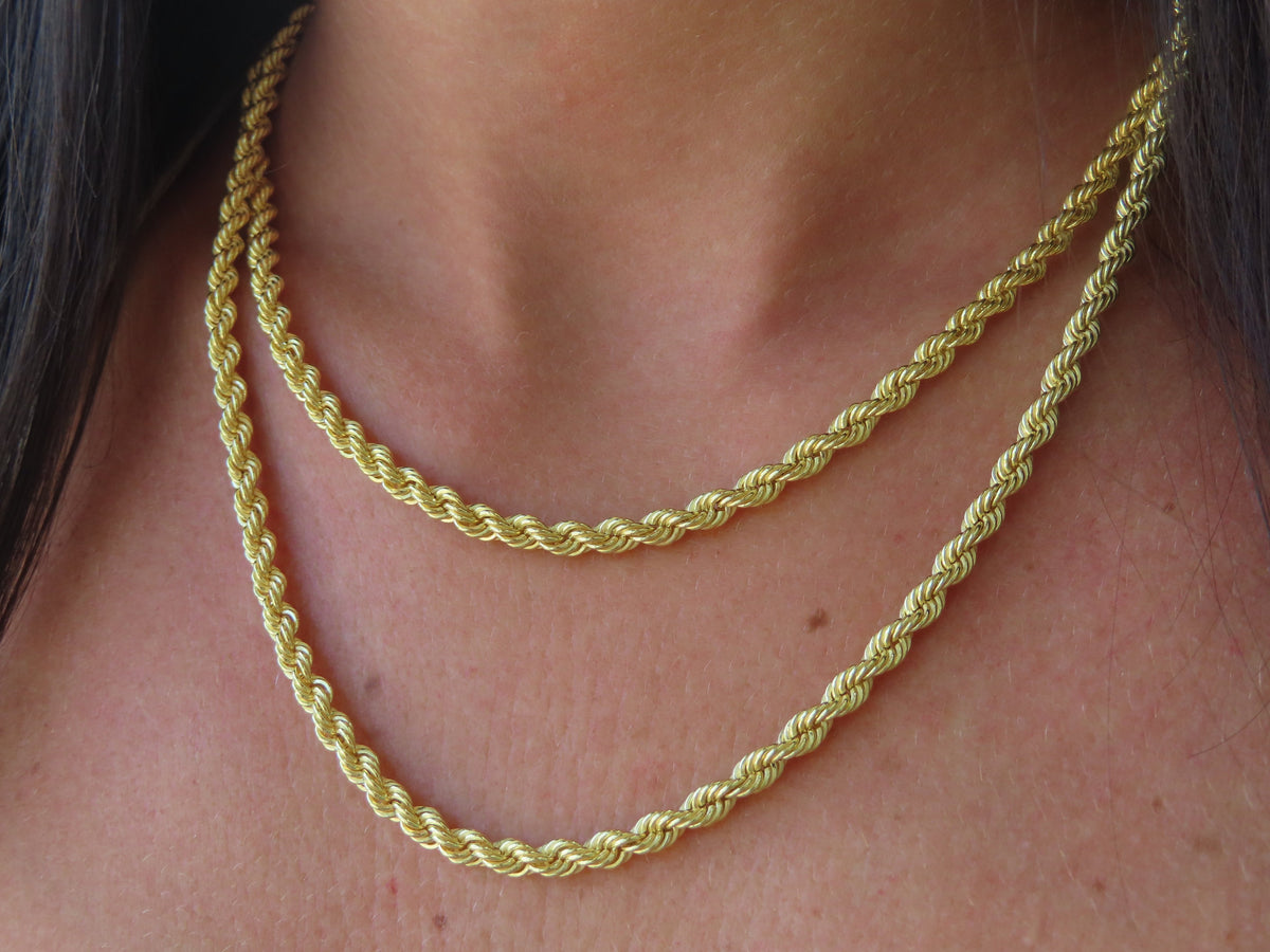 Gold Vermeil Rope Chain | Restivo Jewelers