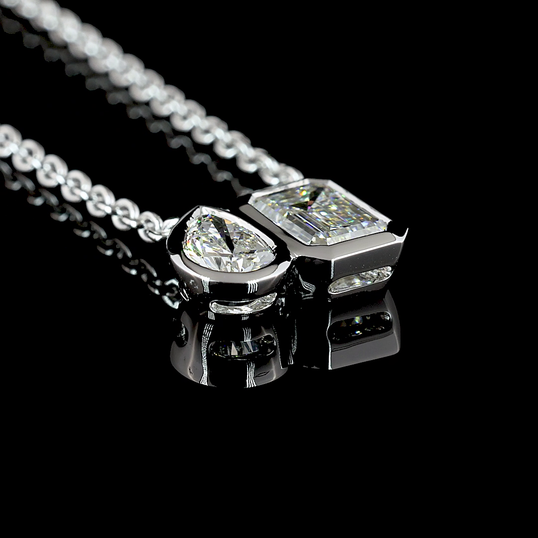 Toi Et Moi Bezel Necklace